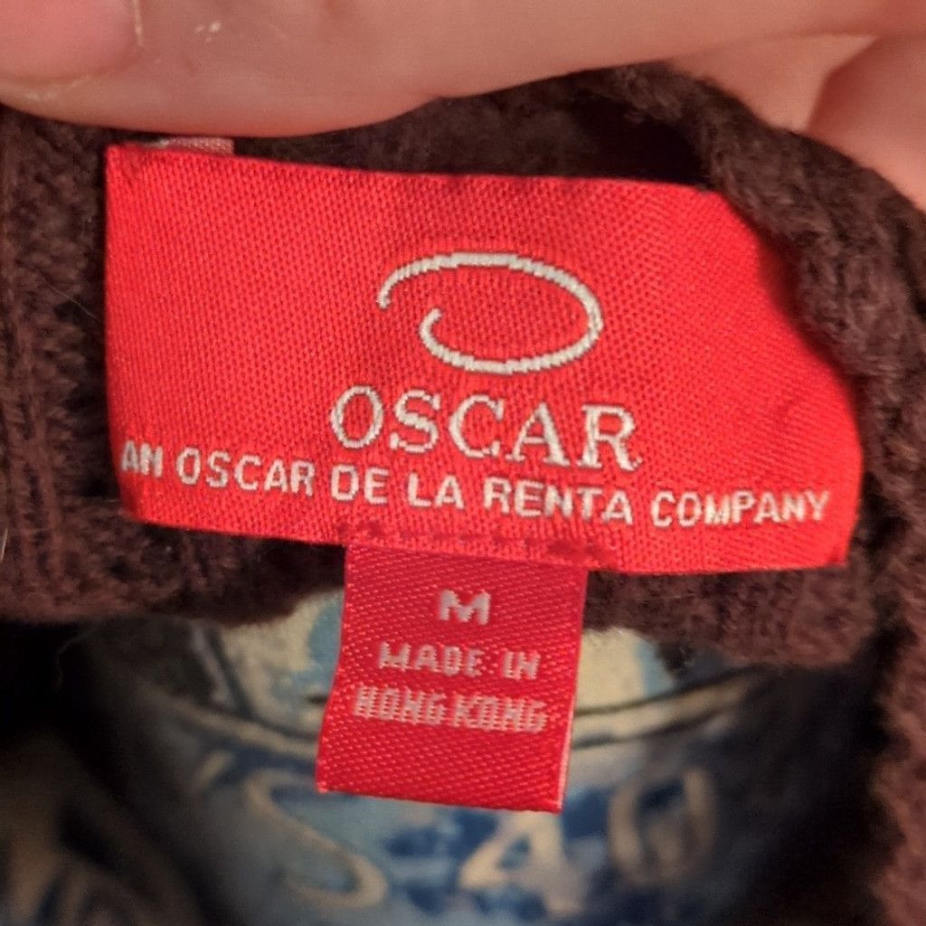 Oscar De La Renta Oscar De La Renta Brown Cable Knit Cardigan Size Medium Size L / US 10 / IT 46 - 5 Thumbnail