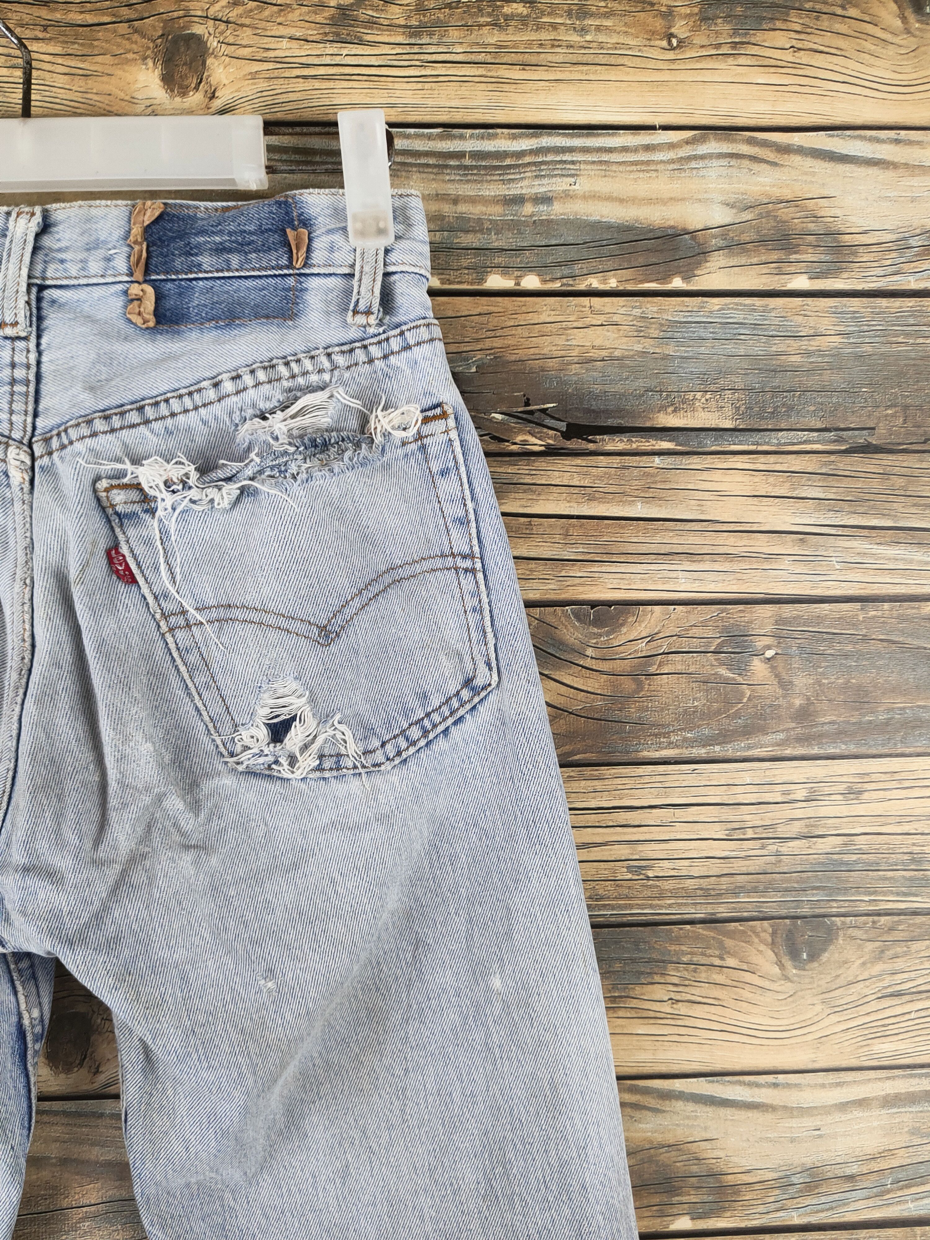Levi's DL Vintage 80' Levi's Distressed Ripped Denim Jeans #S2846 Size US 28 / EU 44 - 12 Thumbnail