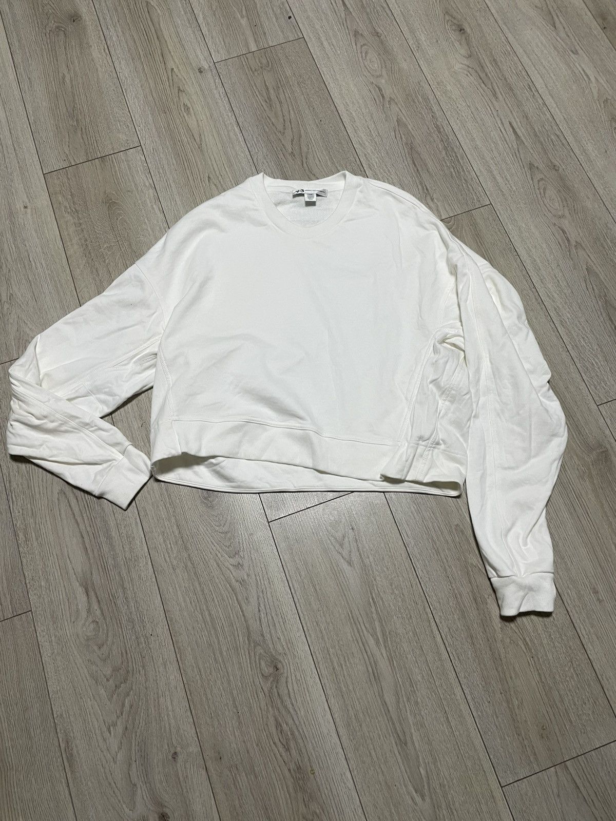 Adidas × Yohji Yamamoto Adidas x Yohji Yamamoto Y3 Yohji Love Cropped Sweatshirt Y2K Size L / US 10 / IT 46 - 6 Thumbnail