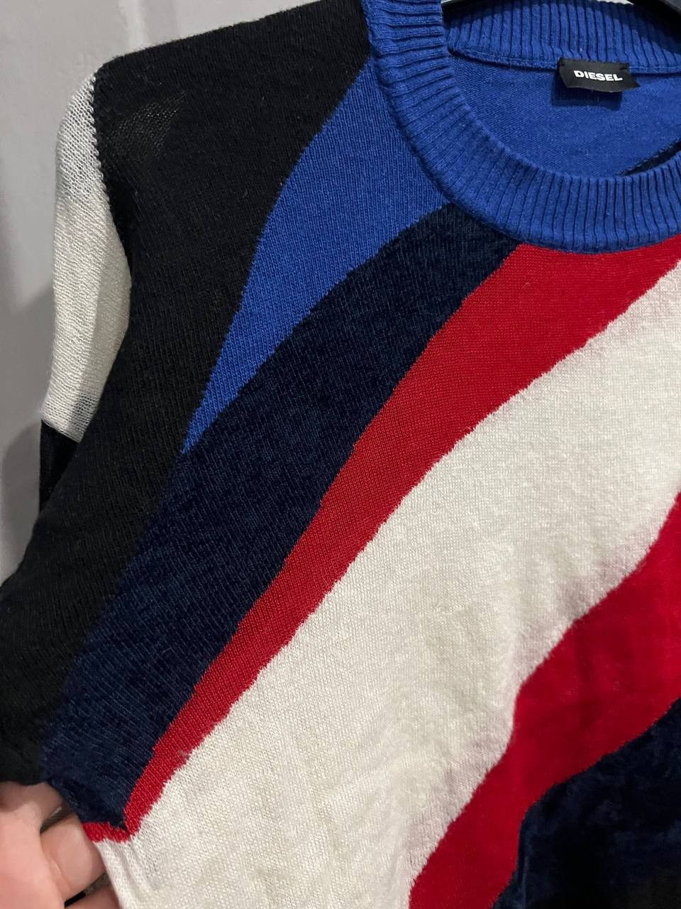 Diesel DIESEL ABSTRACT MENS COLORFUL KNIT FASHION CRAZY SWEATER L Size US L / EU 52-54 / 3 - 10 Thumbnail
