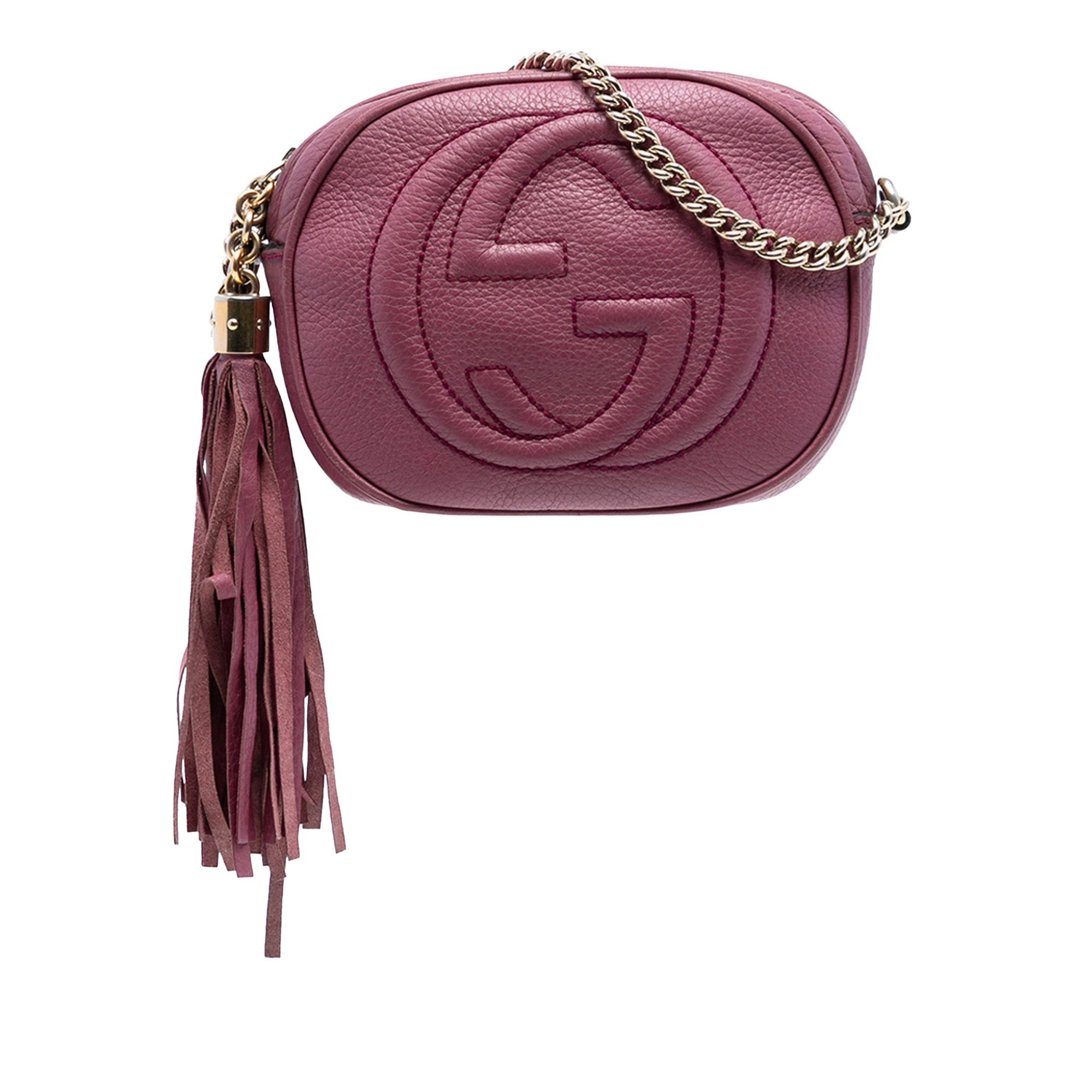 Gucci Mini Pebbled Calfskin Soho Chain Crossbody Size ONE SIZE - 1 Thumbnail
