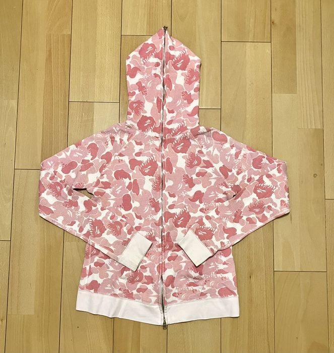 Bape Fire Camo Thermal Full Zip Hoodie Grailed 9197