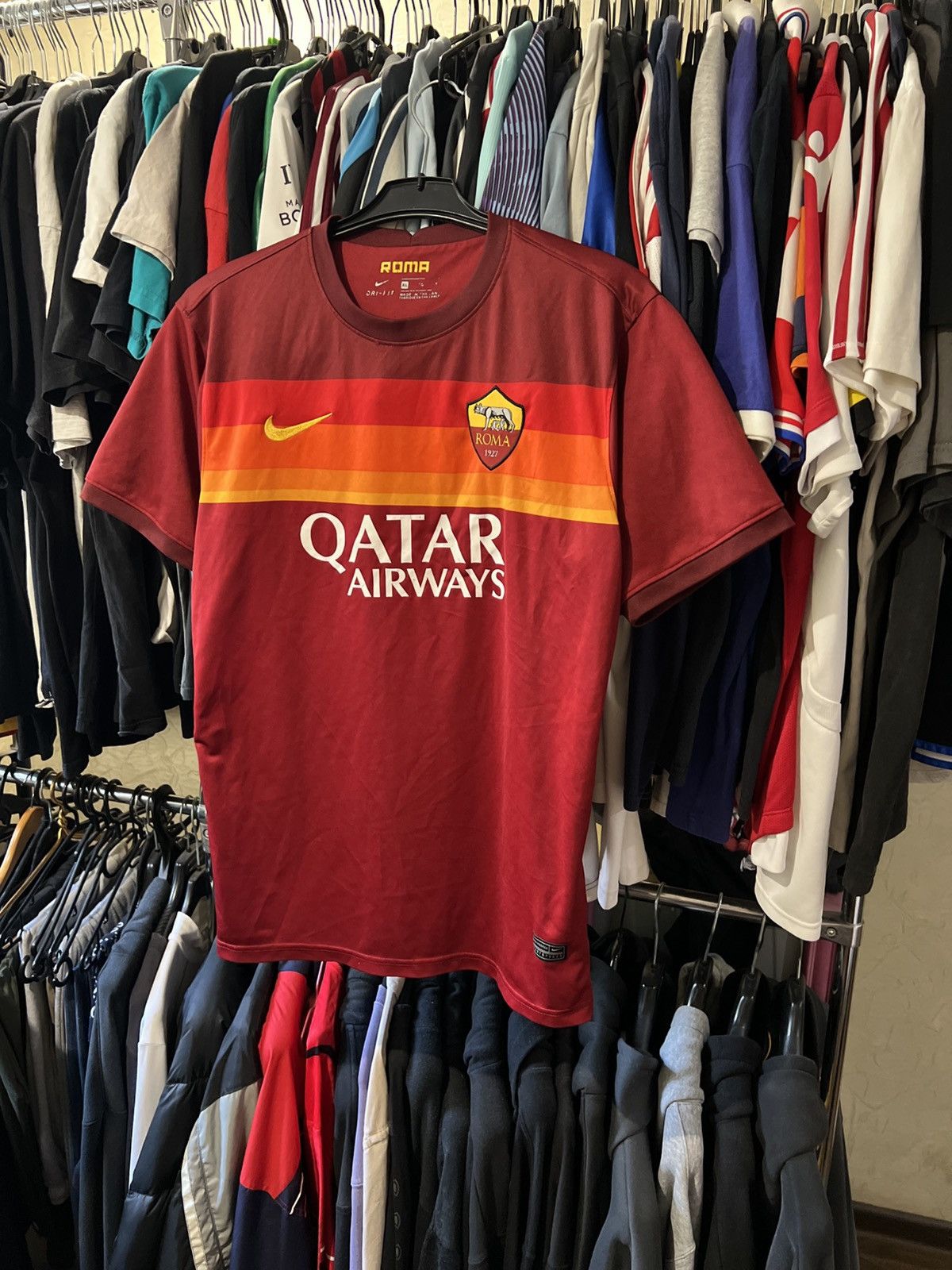 Nike 2020/2021 VINTAGE NIKE ROMA FC #4 BRYAN CRISTANTE STADIUM T Size US XL / EU 56 / 4 - 1 Thumbnail