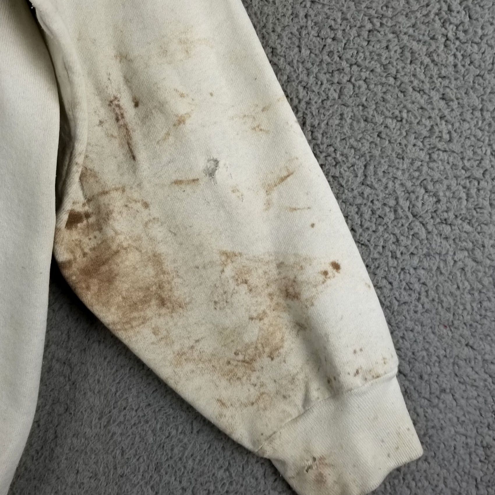 Thrasher VINTAGE Wisconsin Sweatshirt XL Mens Grunge Trashed Crewneck Pullover White Snowboard Style Size US XL / EU 56 / 4 - 4 Thumbnail