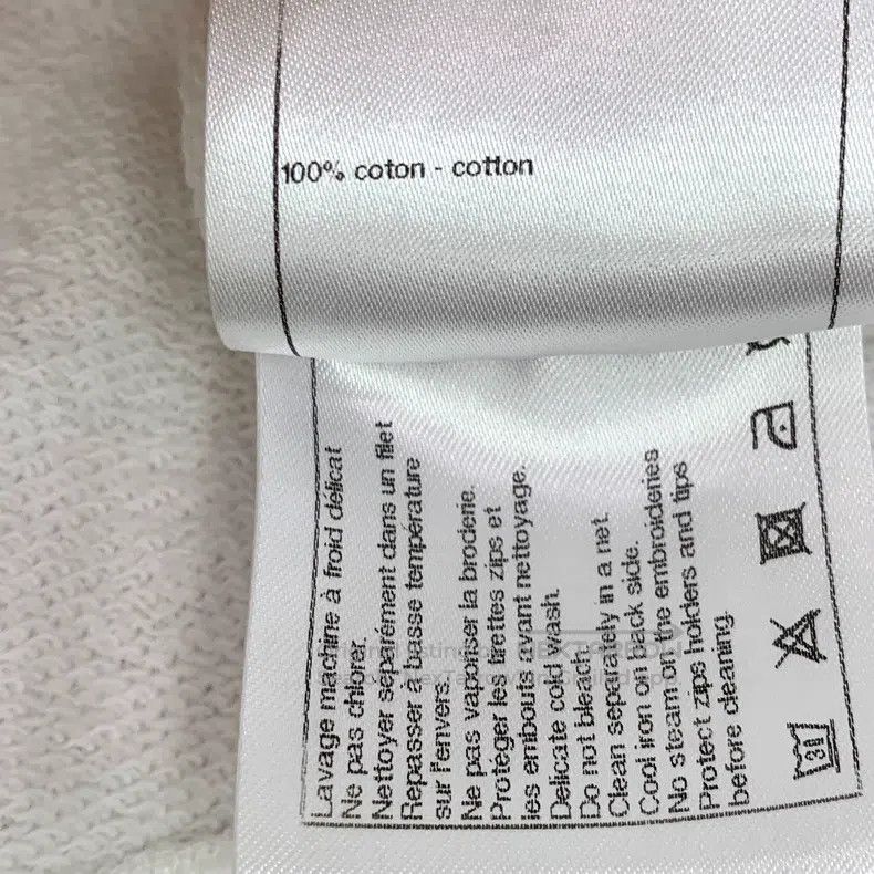 Chanel Chanel White logo letter camelia print cotton hooded zippe Size XL / US 12-14 / IT 48-50 - 8 Thumbnail