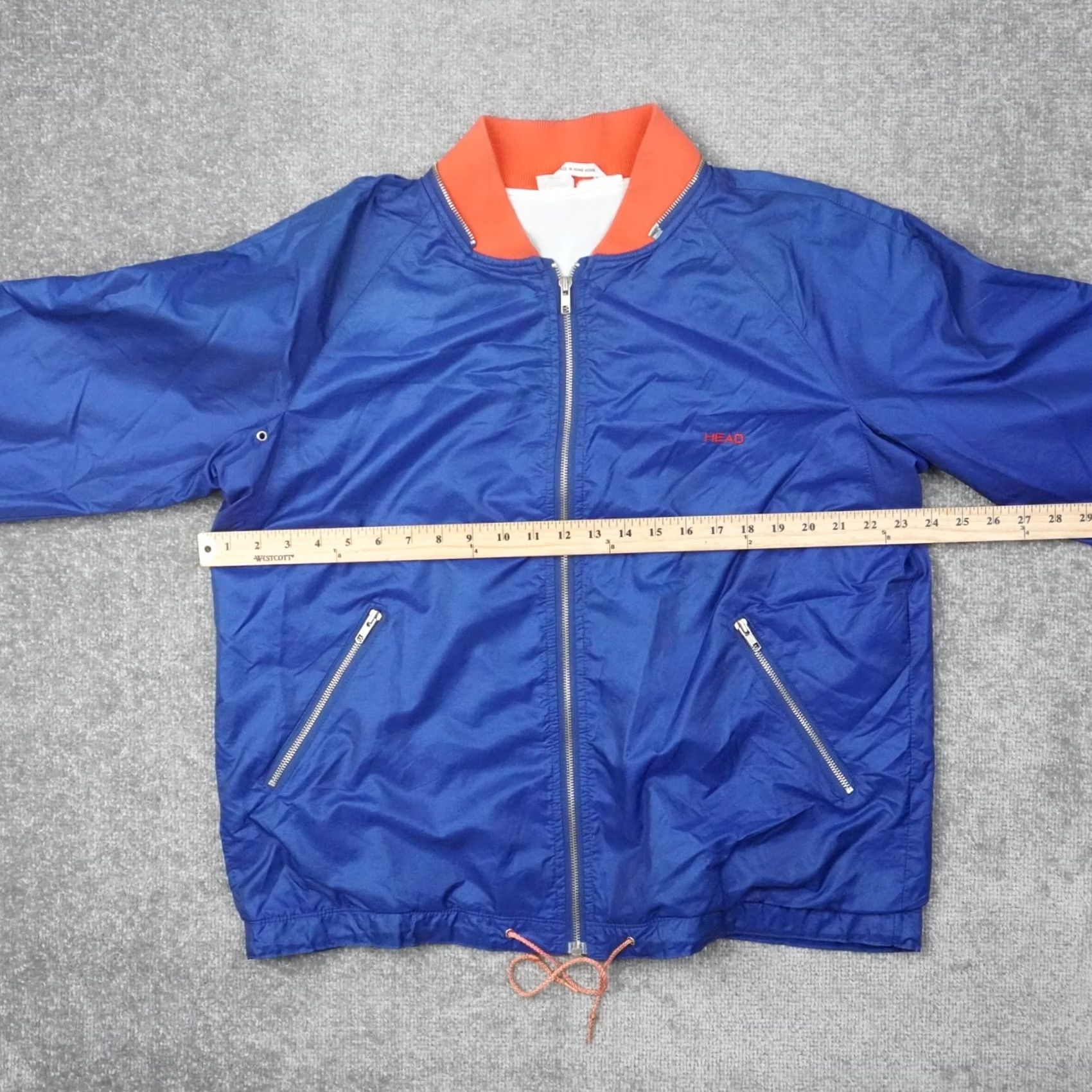 Vintage VINTAGE HEAD Full Zip Mens Large Blue Satin Bomber Jacket Size US L / EU 52-54 / 3 - 5 Thumbnail