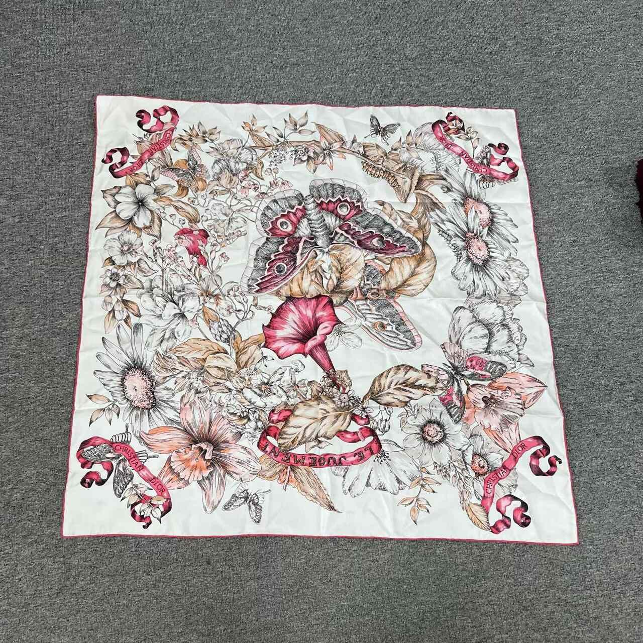 Dior Dior Butterfly Kite Silk Scarf 90x90cm Size ONE SIZE - 1 Thumbnail