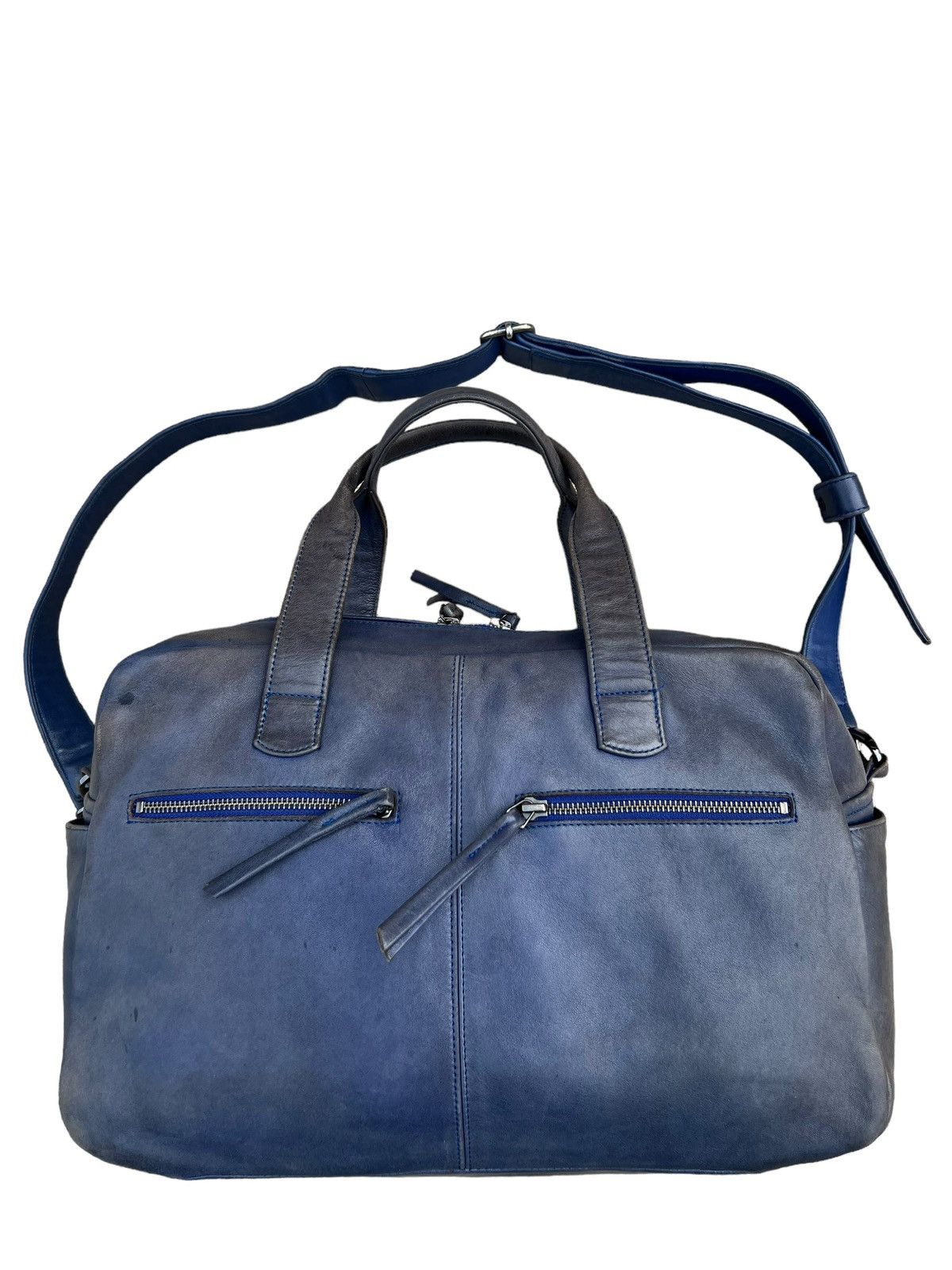 Leather Naterra Distress Sun Fade Patina Leather 2 Way Travel Bag Size ONE SIZE - 1 Thumbnail