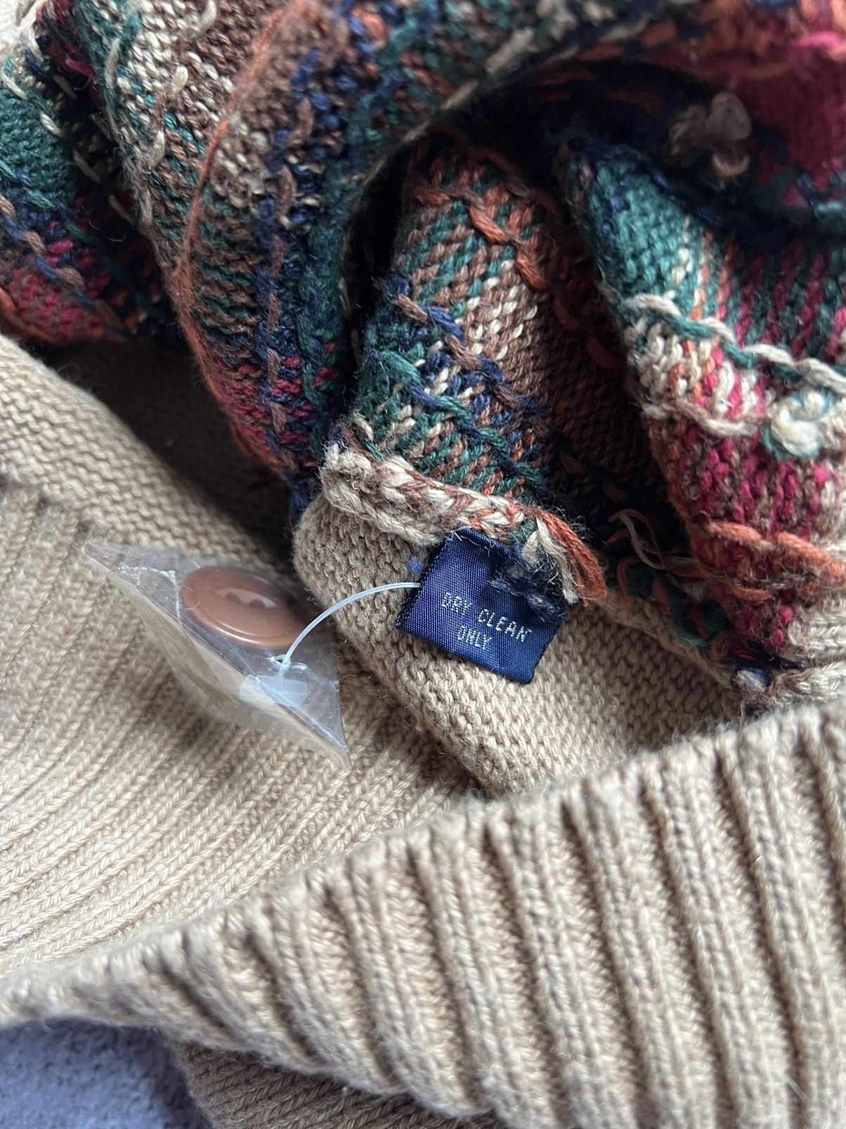 Polo Ralph Lauren × Vintage Vintage Polo Ralph Lauren Knit Cardigan Aztec Country Linen Size US L / EU 52-54 / 3 - 9 Thumbnail
