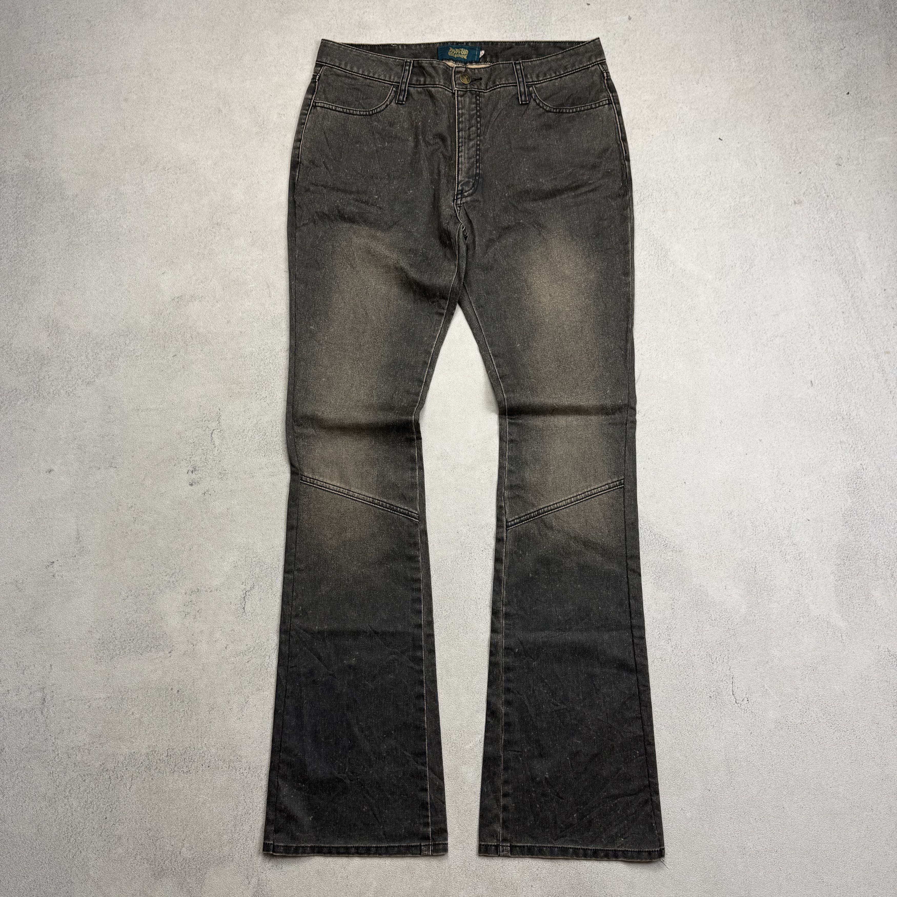 Japanese Brand Mash Mania Flare Mud Wash Jeans Size US 32 / EU 48 - 1 Thumbnail