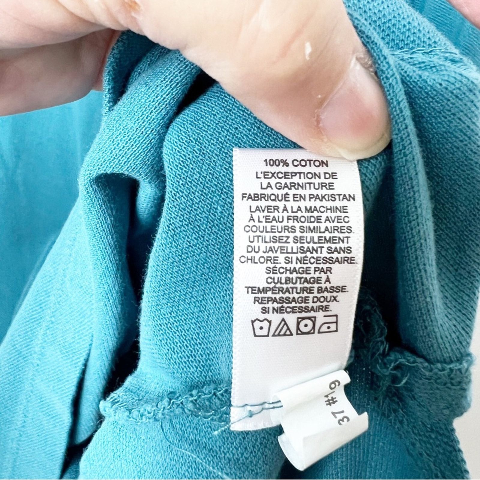 Express Express Teal Cotton Pique Polo Shirt Men’s Size Large Size US L / EU 52-54 / 3 - 6 Thumbnail