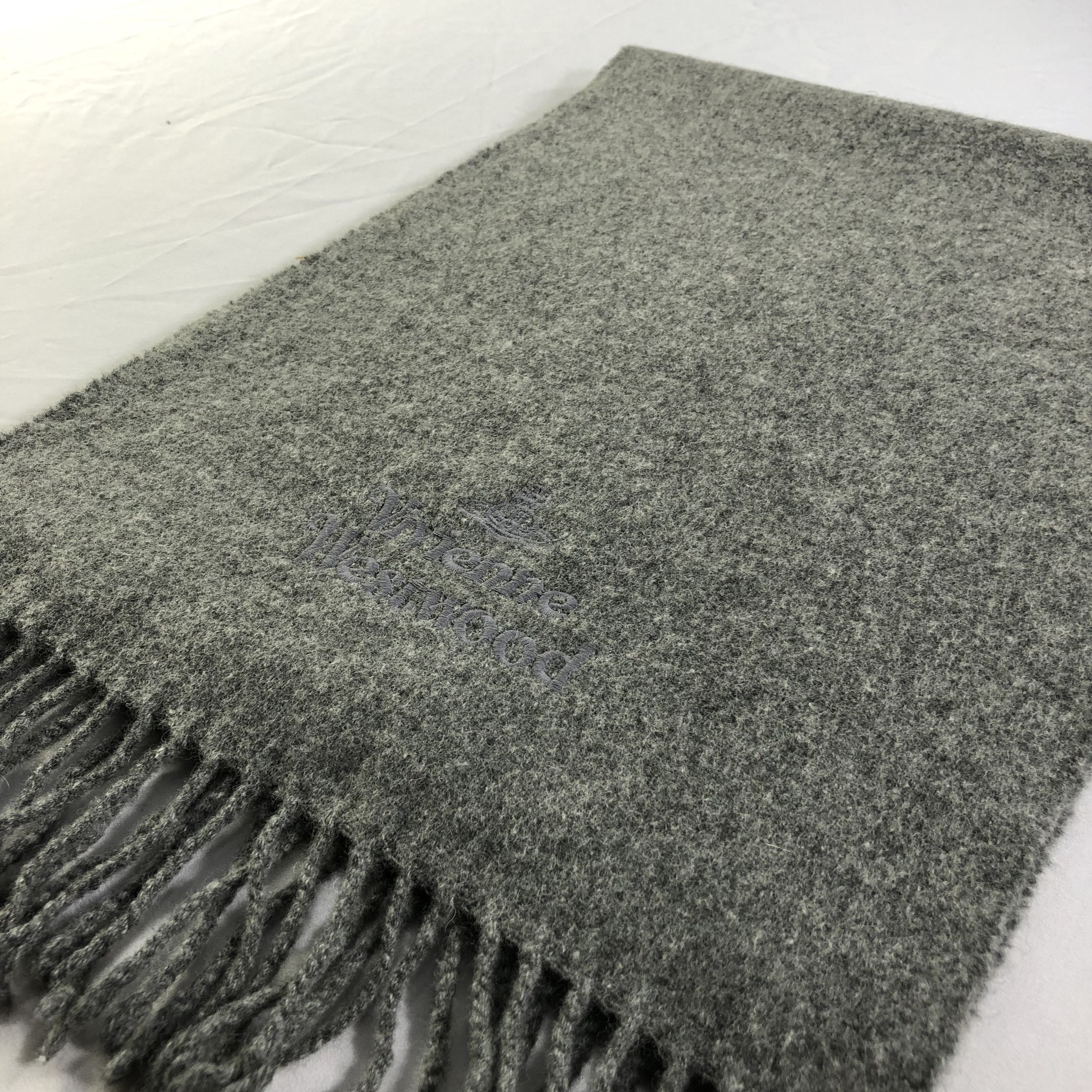 Vivienne Westwood Vivienne Westwood Plain Grey Wool Scarf Muffler V1385 Size ONE SIZE - 2 Thumbnail