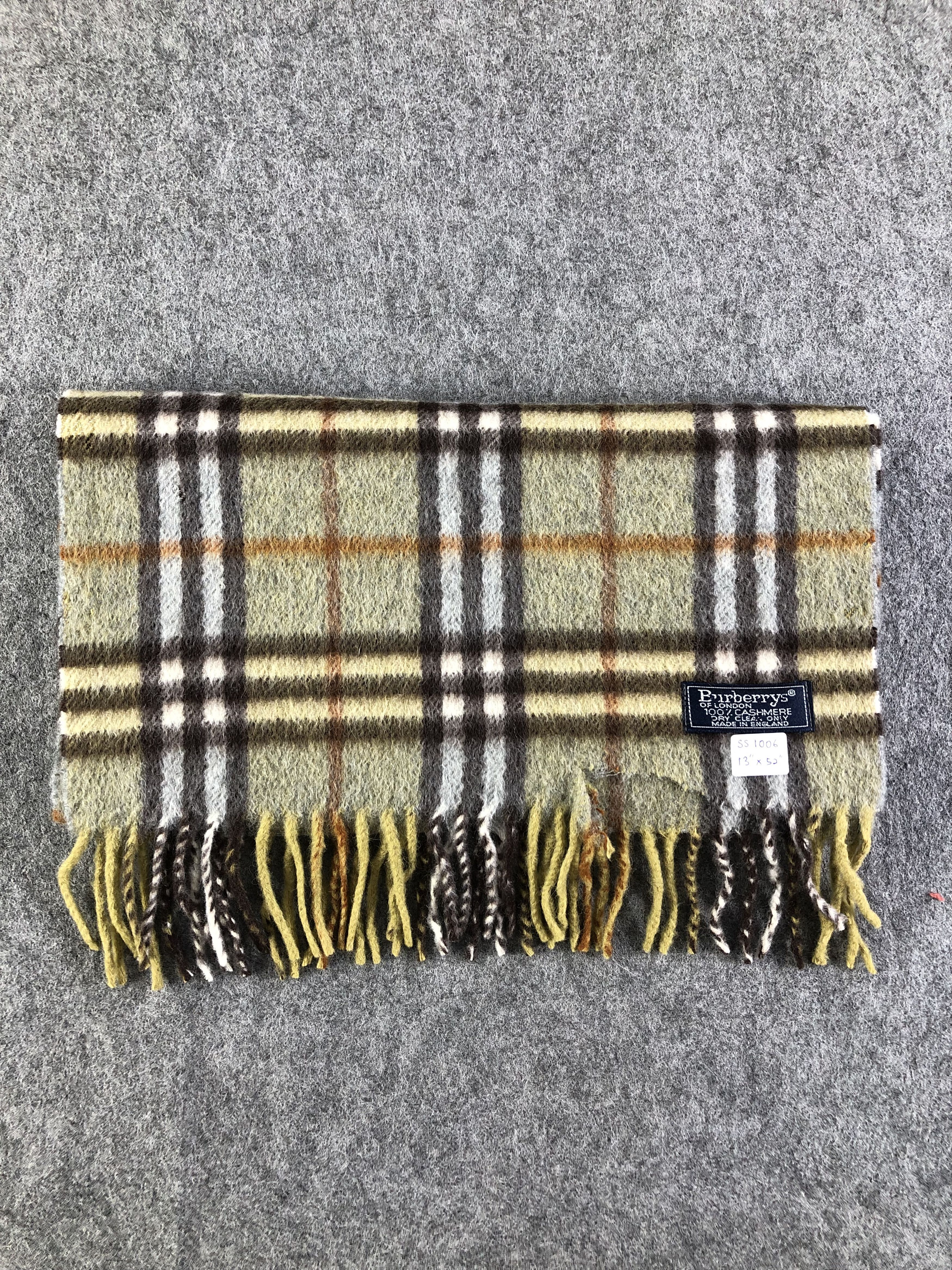Burberry Burberrys Cashmere Scarf / Muffler / Neckwear Size ONE SIZE - 7 Thumbnail