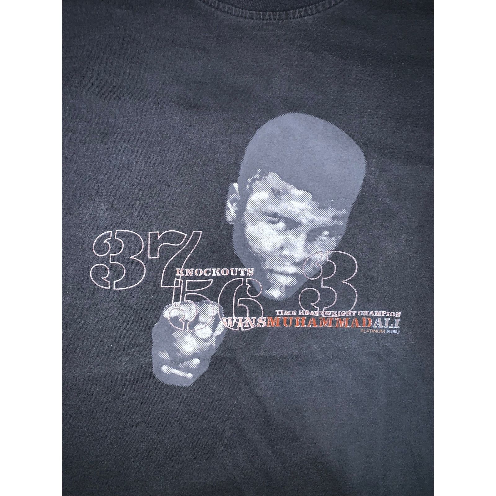 Fubu Vintage Platinum FUBU Muhammad Ali Y2K Tee Black XL Fit Size US XL / EU 56 / 4 - 1 Thumbnail