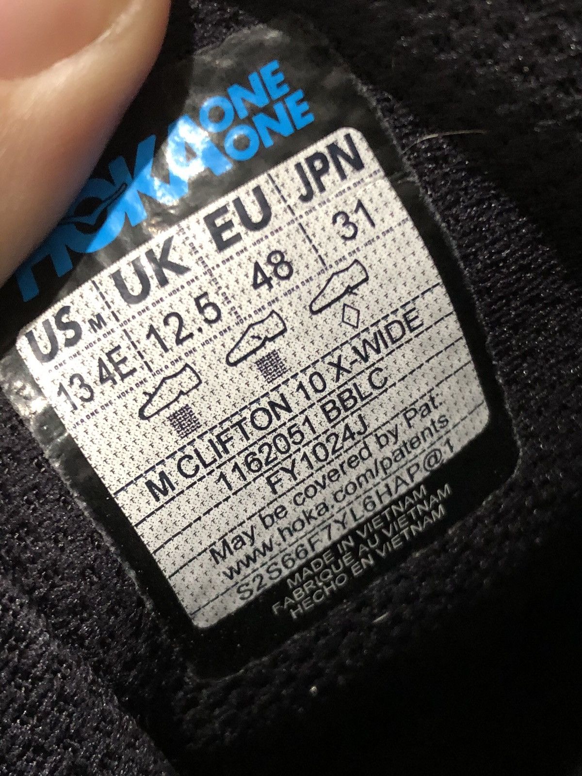 Hoka HOKA ONE ONE Clifton 10 Shoes Mens Size 13 X-Wide Black Size US 13 / EU 46 - 17 Thumbnail