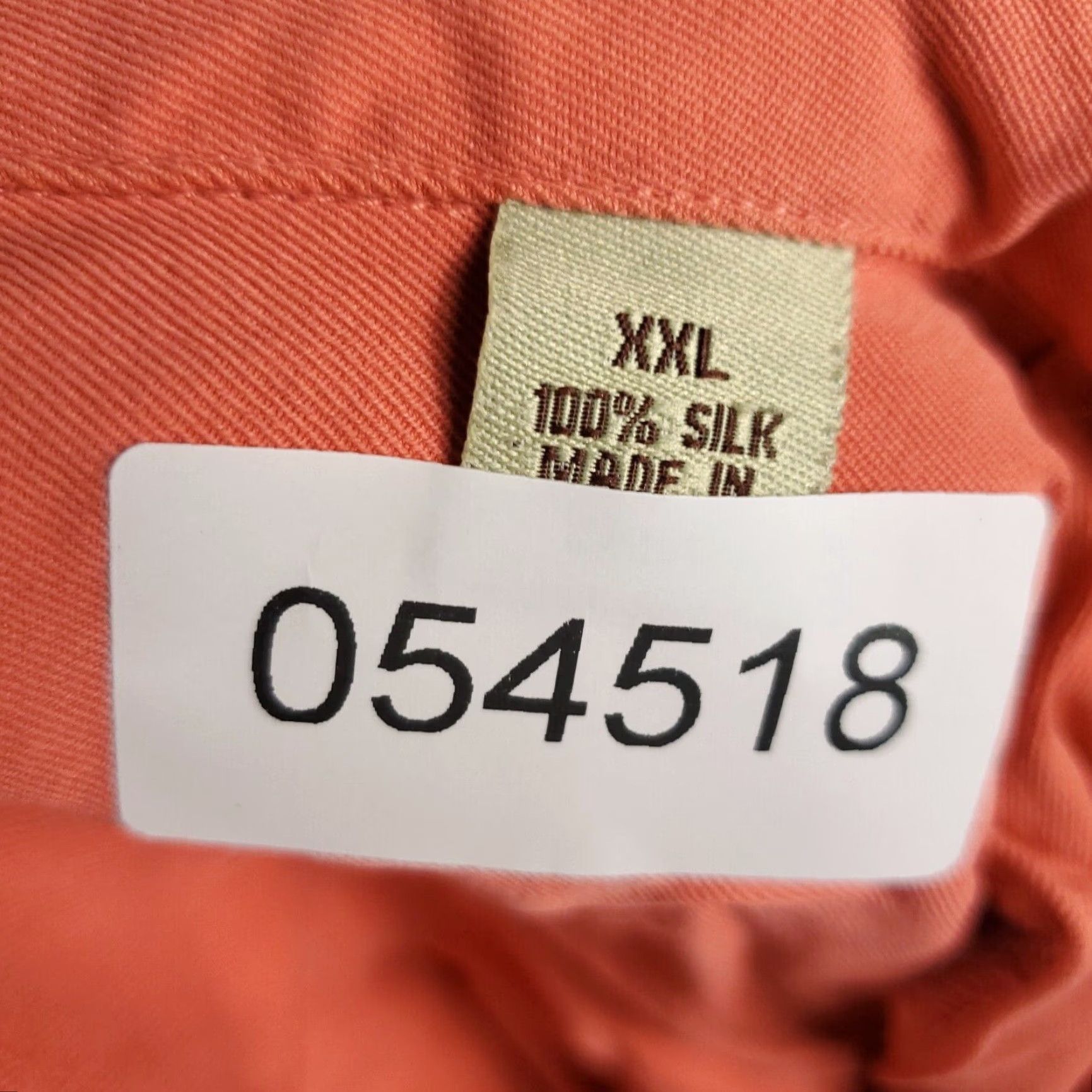 Tommy Bahama Tommy Bahama Shirt Mens 2XL Coral Hawaiian Button-Up Short Sleeve Silk Size US XXL / EU 58 / 5 - 8 Thumbnail