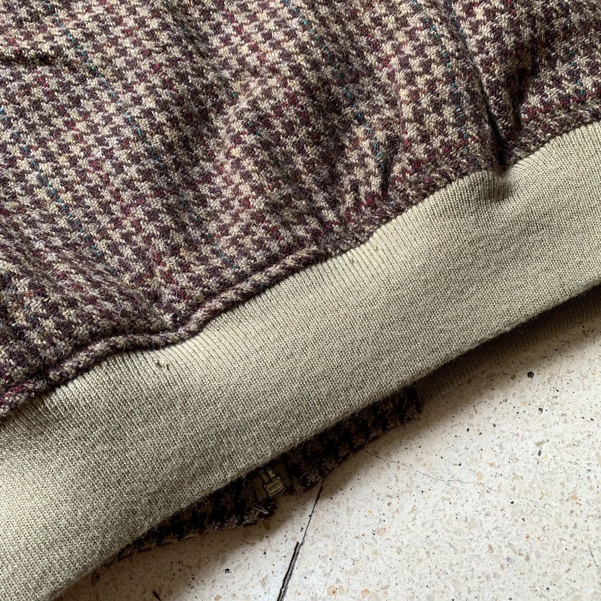 Polo Ralph Lauren Vtg 90s Polo Ralph Lauren Houndstooth Pattern Wool Knited Size US L / EU 52-54 / 3 - 11 Thumbnail