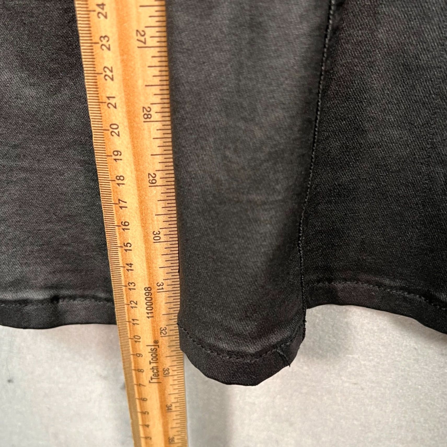 Vintage Edikted Womens Small Black High Waist Faux Coated Flare Leg Pants Size 28" / US 6 / IT 42 - 7 Thumbnail