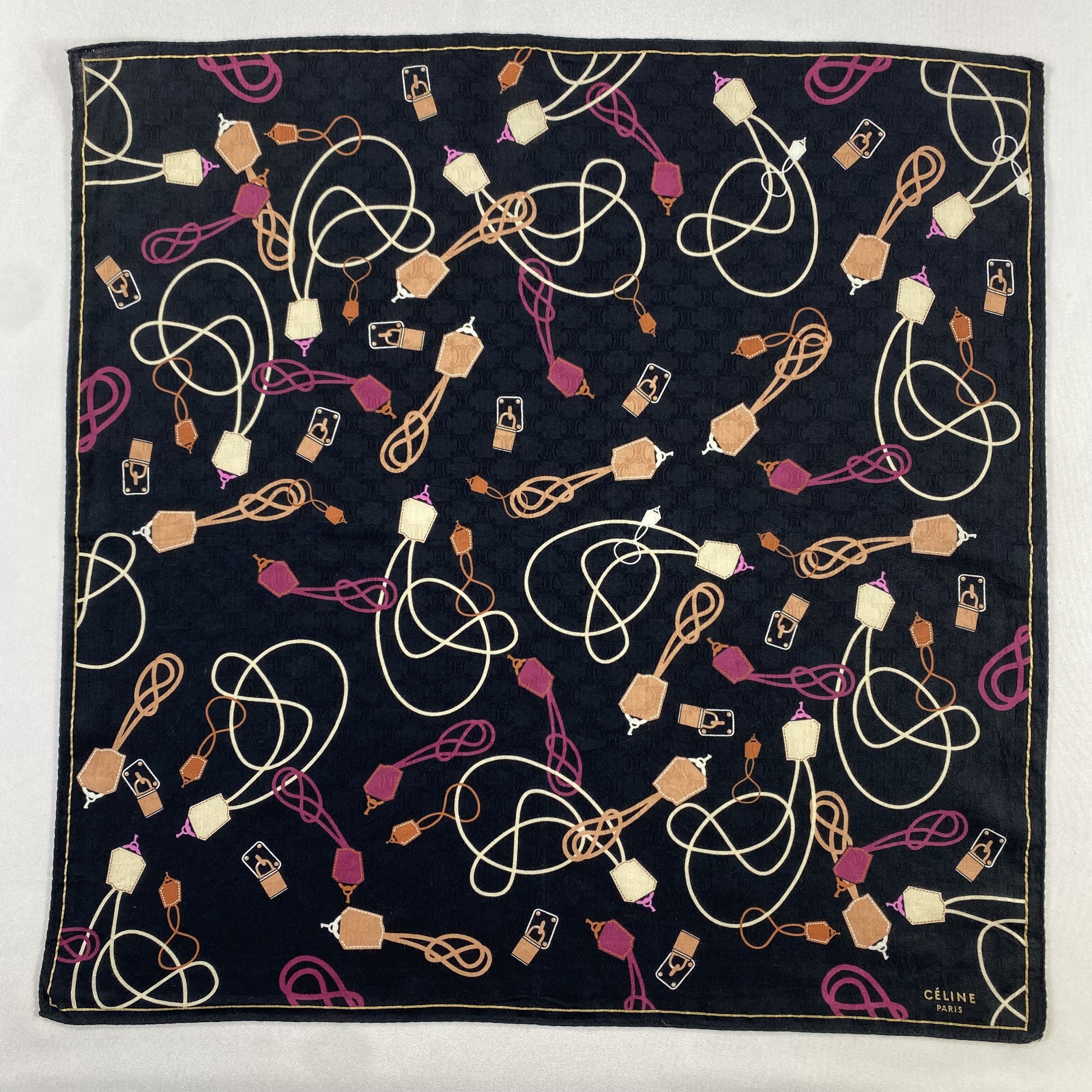 Celine × Vintage Celine Handkerchief / Neckerchief / Bandana-P1255 Size ONE SIZE - 1 Thumbnail