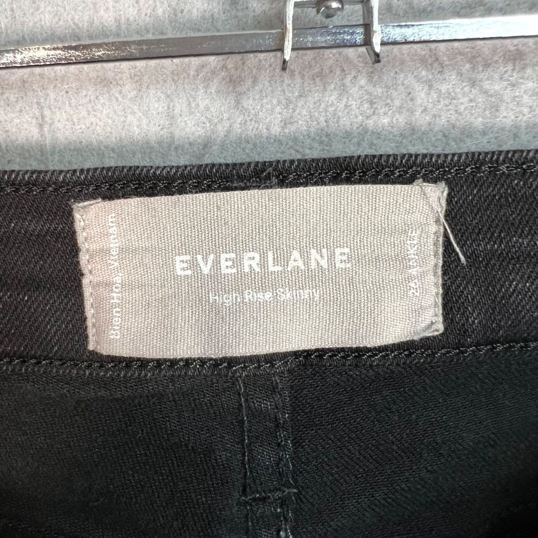 Everlane Everlane Womens Size 26 High Rise Skinny Ankle Jeans Cotton Blend Denim Black Size 26" / US 2 / IT 38 - 3 Thumbnail