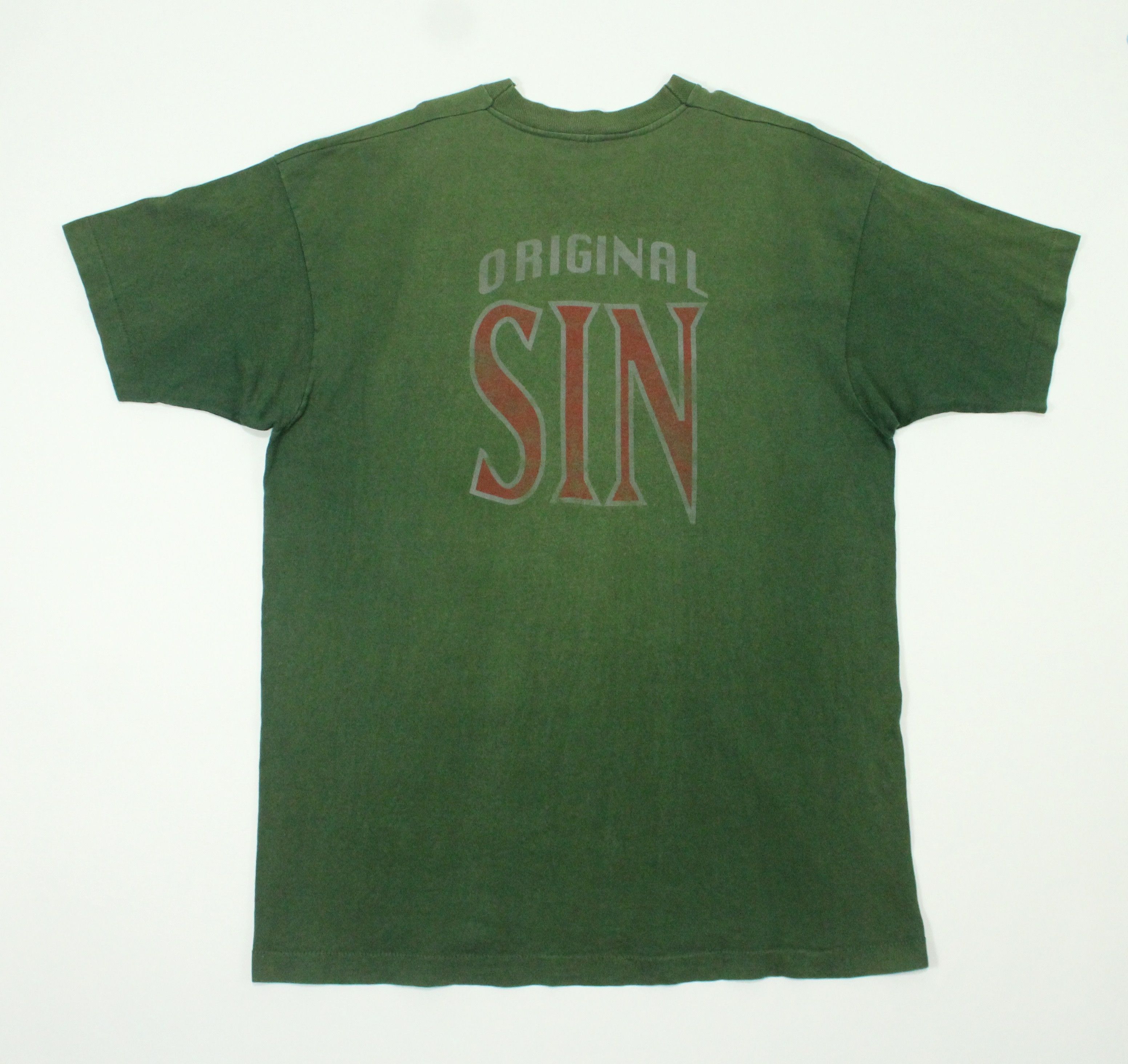 Vintage Vintage 90s ORIGINAL SIN T Shirt SunFaded Distressed Erd Size US XL / EU 56 / 4 - 11 Thumbnail