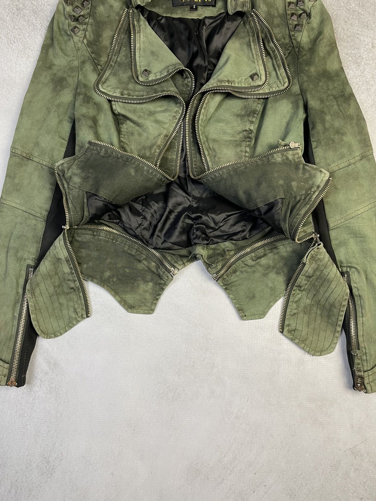 14th Addiction Y2k Archive Shalang Style Studded Avant Garde Rider Jacket Size S / US 4 / IT 40 - 7 Thumbnail