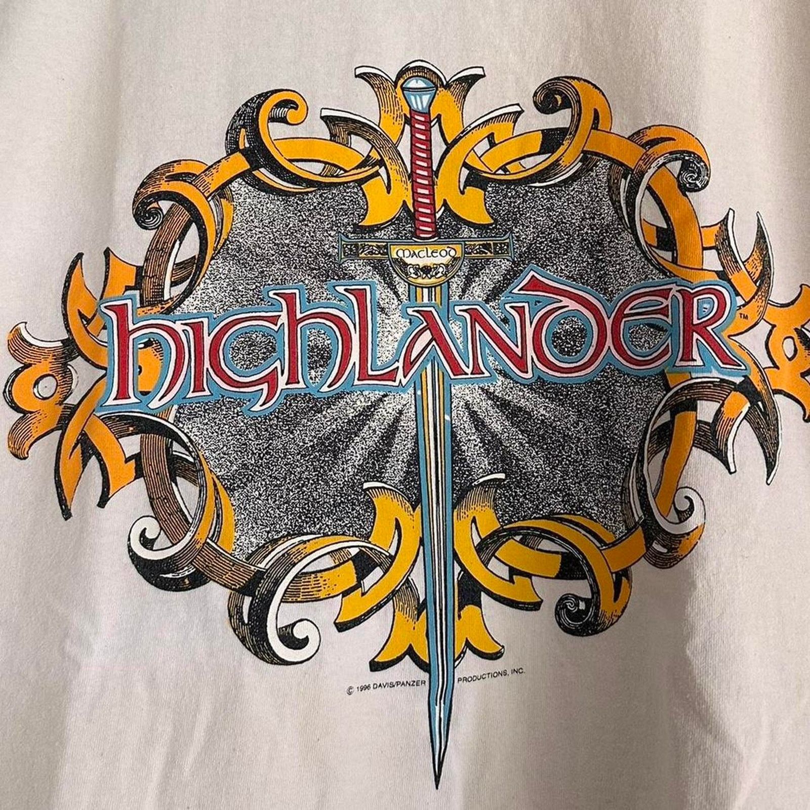 Delta × Vintage Vintage 1996 Highlander Movie Promo Shirt Size US XL / EU 56 / 4 - 3 Thumbnail