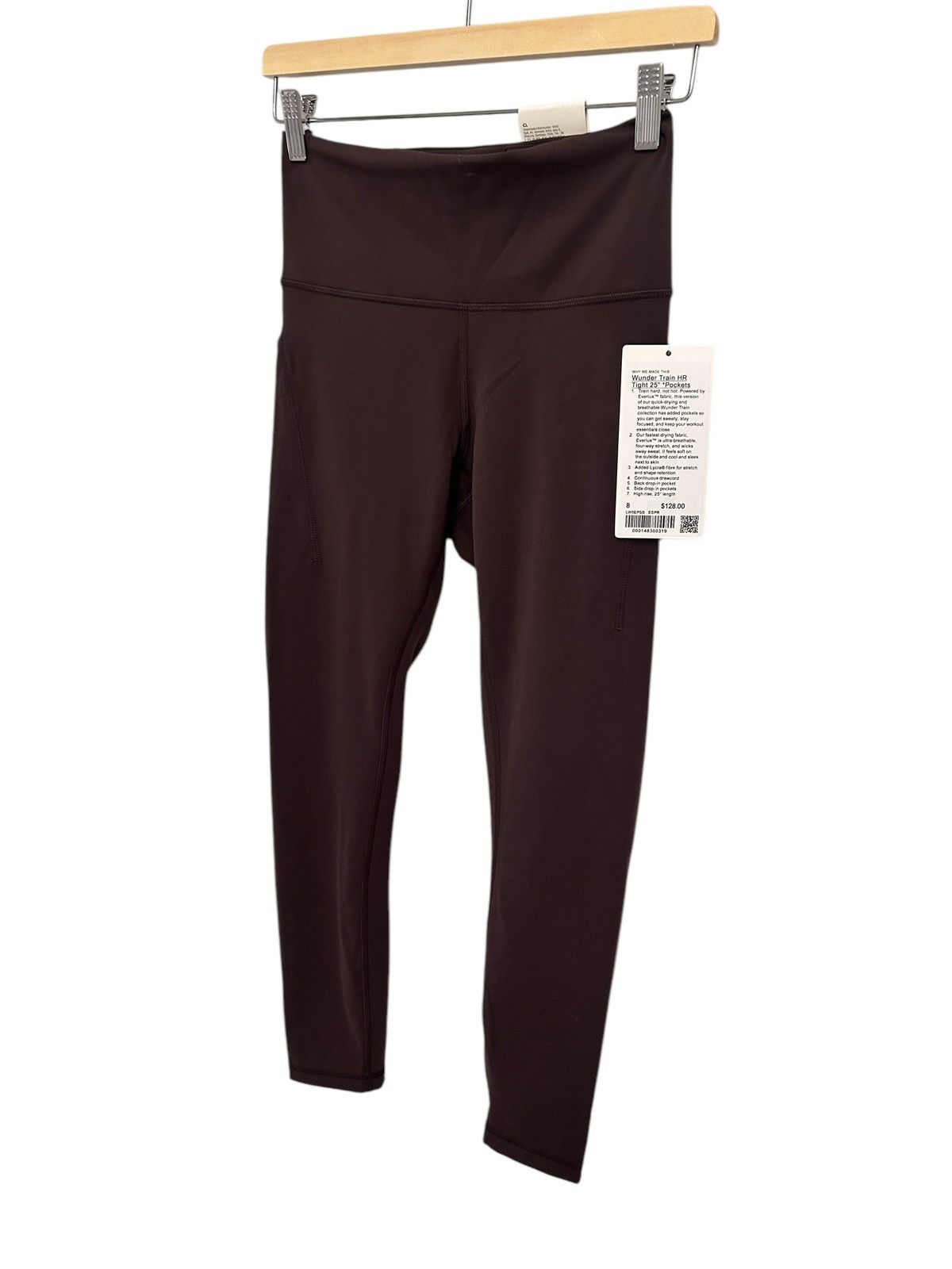 Lululemon Lululemon. Wunder Train Tight Pockets 25" Espresso 8 Size 30" / US 8 / IT 44 - 8 Thumbnail