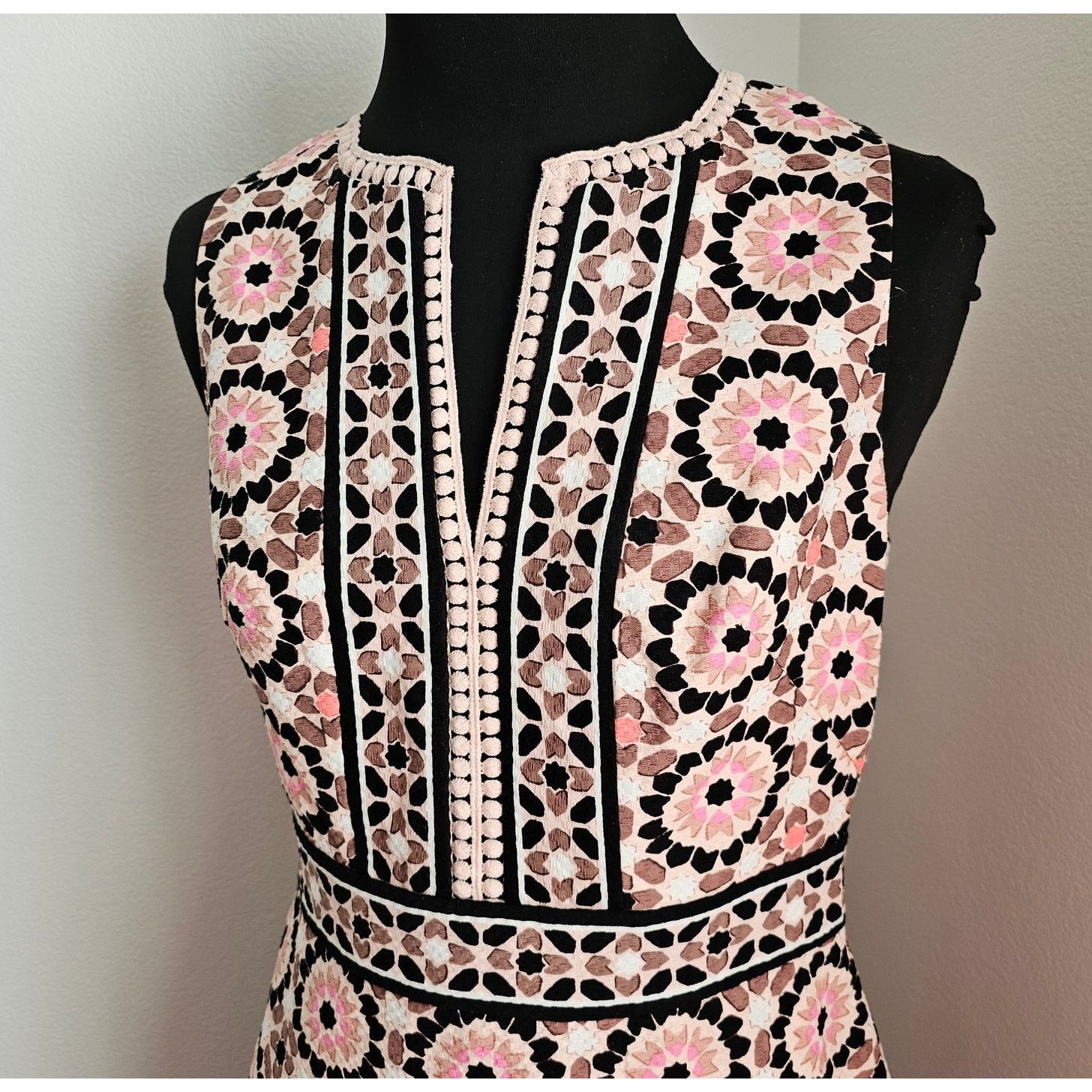 Kate Spade Kate Spade by the Pool Floral Mosaic Jacquard Sheath Dress 4 Size S / US 4 / IT 40 - 2 Thumbnail