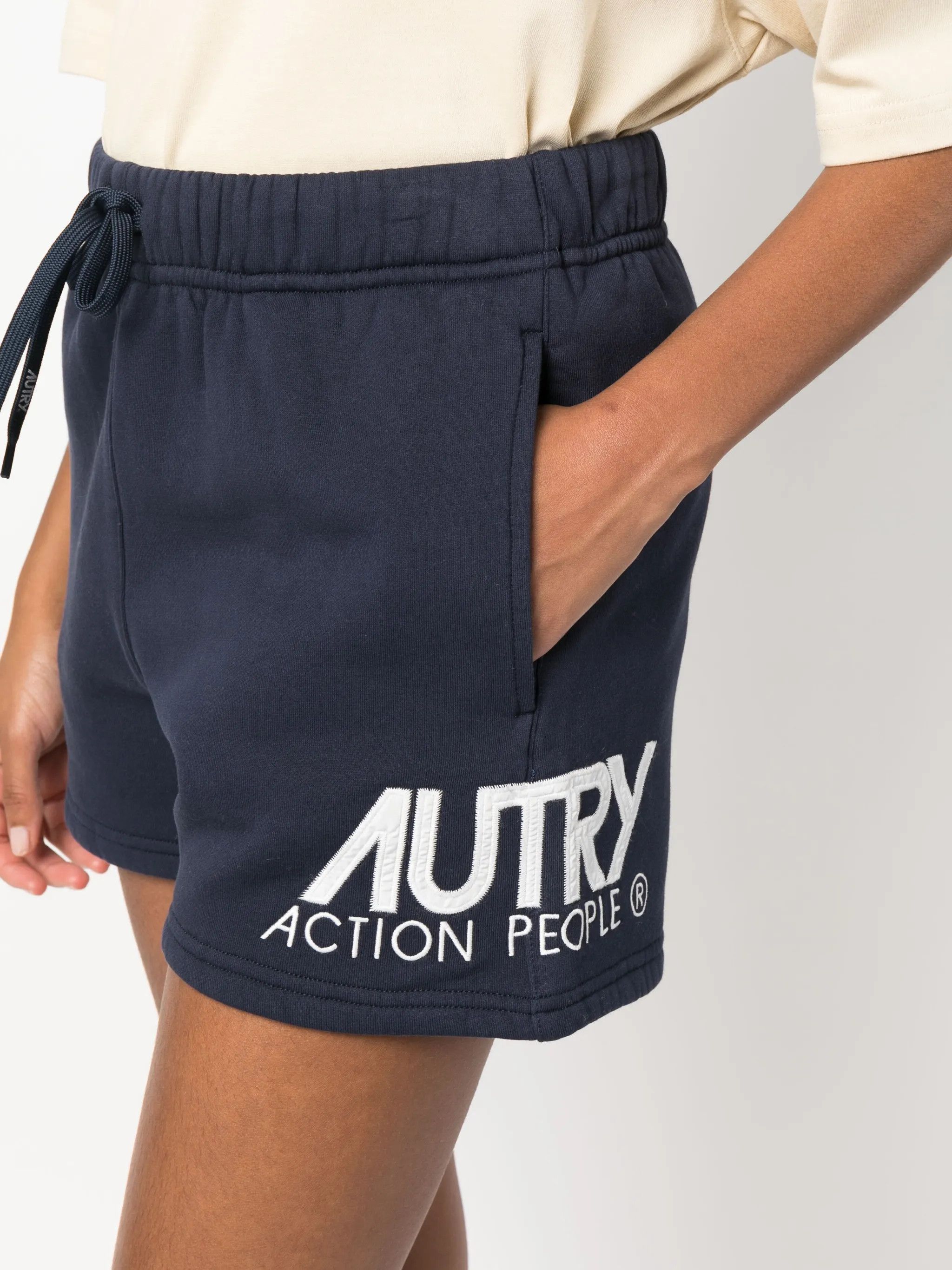 AUTRY o1y0725 Logo Short in Navy Blue Size 27" / US 4 / IT 40 - 2 Thumbnail