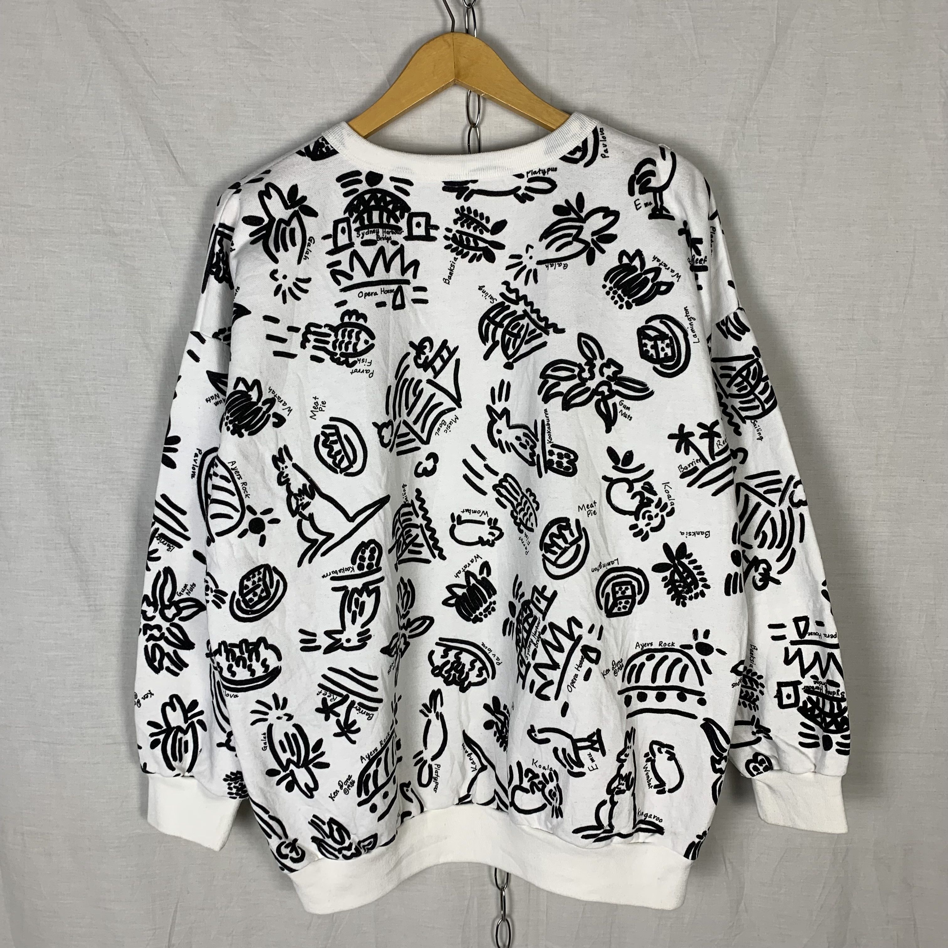 Vintage Ken Done Over Print Sweatshirt Crewneck Size US L / EU 52-54 / 3 - 2 Thumbnail