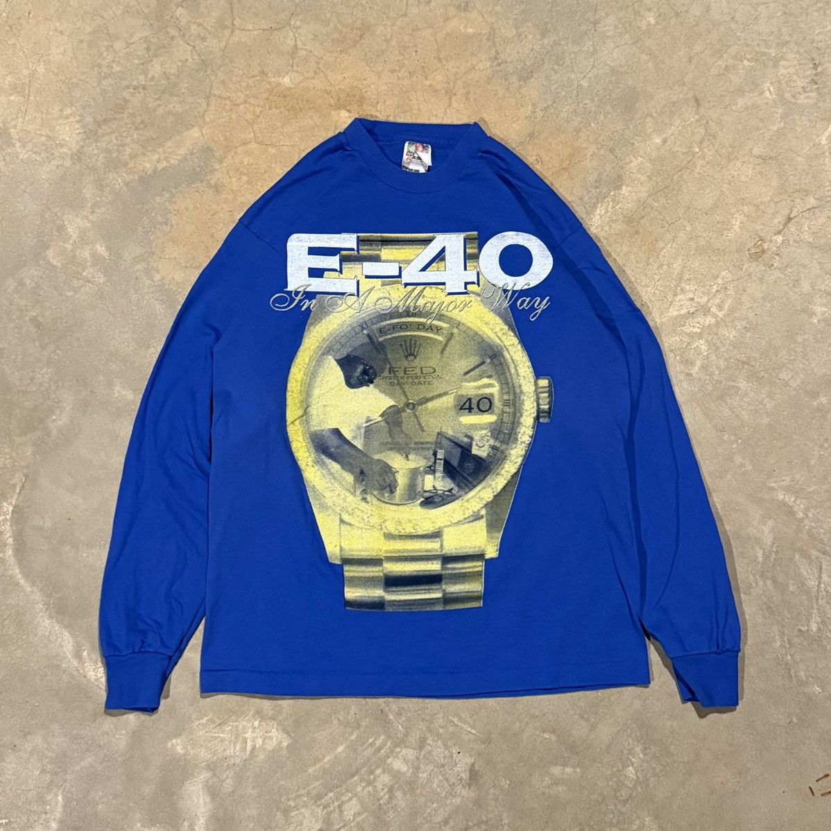 Vintage Vtg 1995 E-40 In A Major Way Rap Album Promo Tee Hip Hop Size US L / EU 52-54 / 3 - 1 Thumbnail