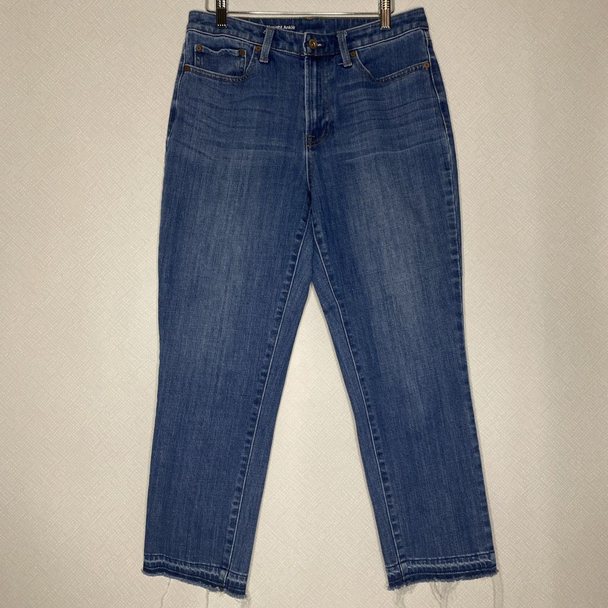 Talbots Talbots Flawless High-Waist Women's Jeans Frayed Sz 6 EUC Size 28" / US 6 / IT 42 - 2 Thumbnail