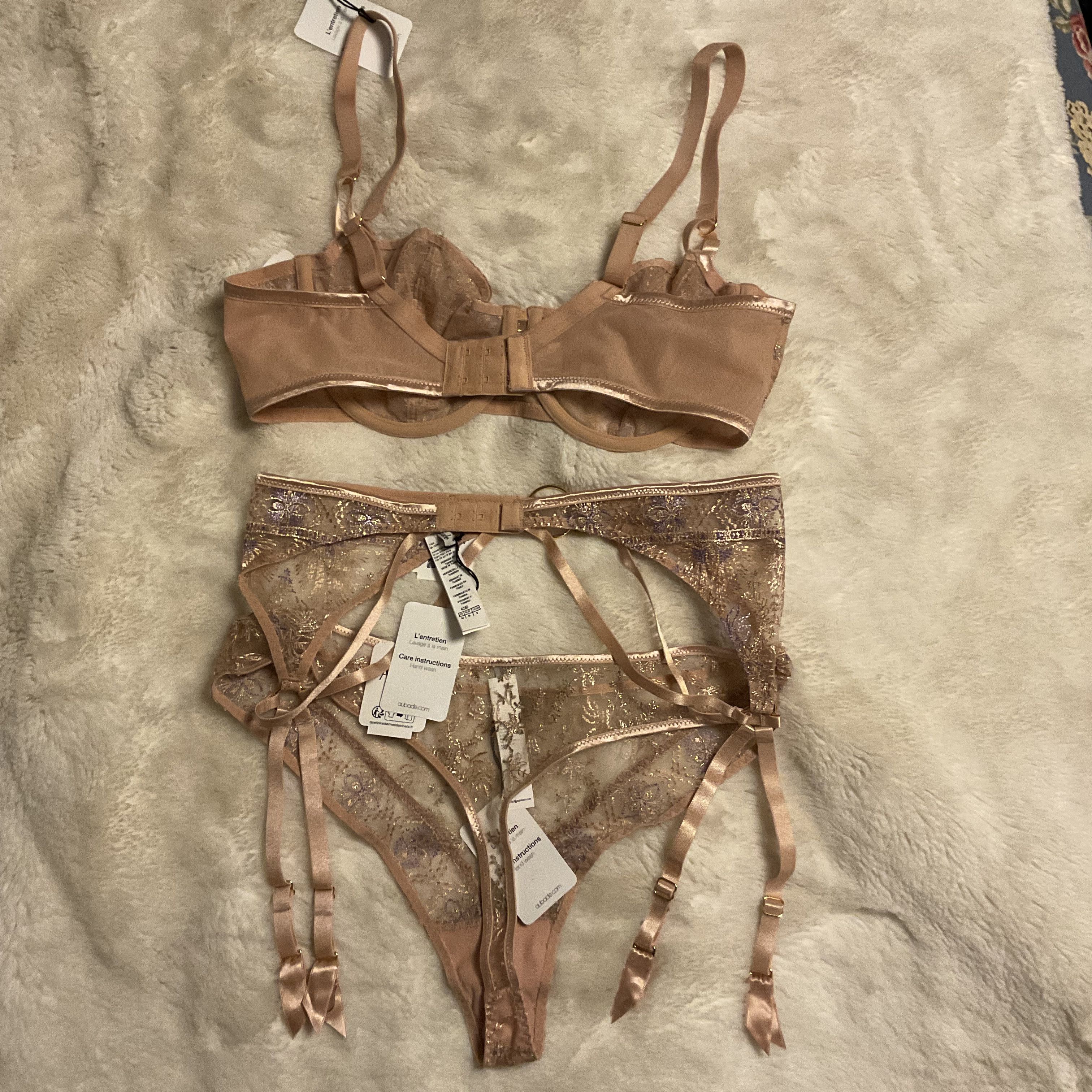 Other Aubade Sound of Heart bra set 34D medium Size ONE SIZE - 8 Thumbnail