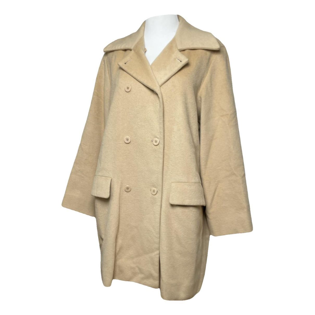 Givenchy Beige Wool Trench Coat Size L / US 10 / IT 46 - 1 Thumbnail