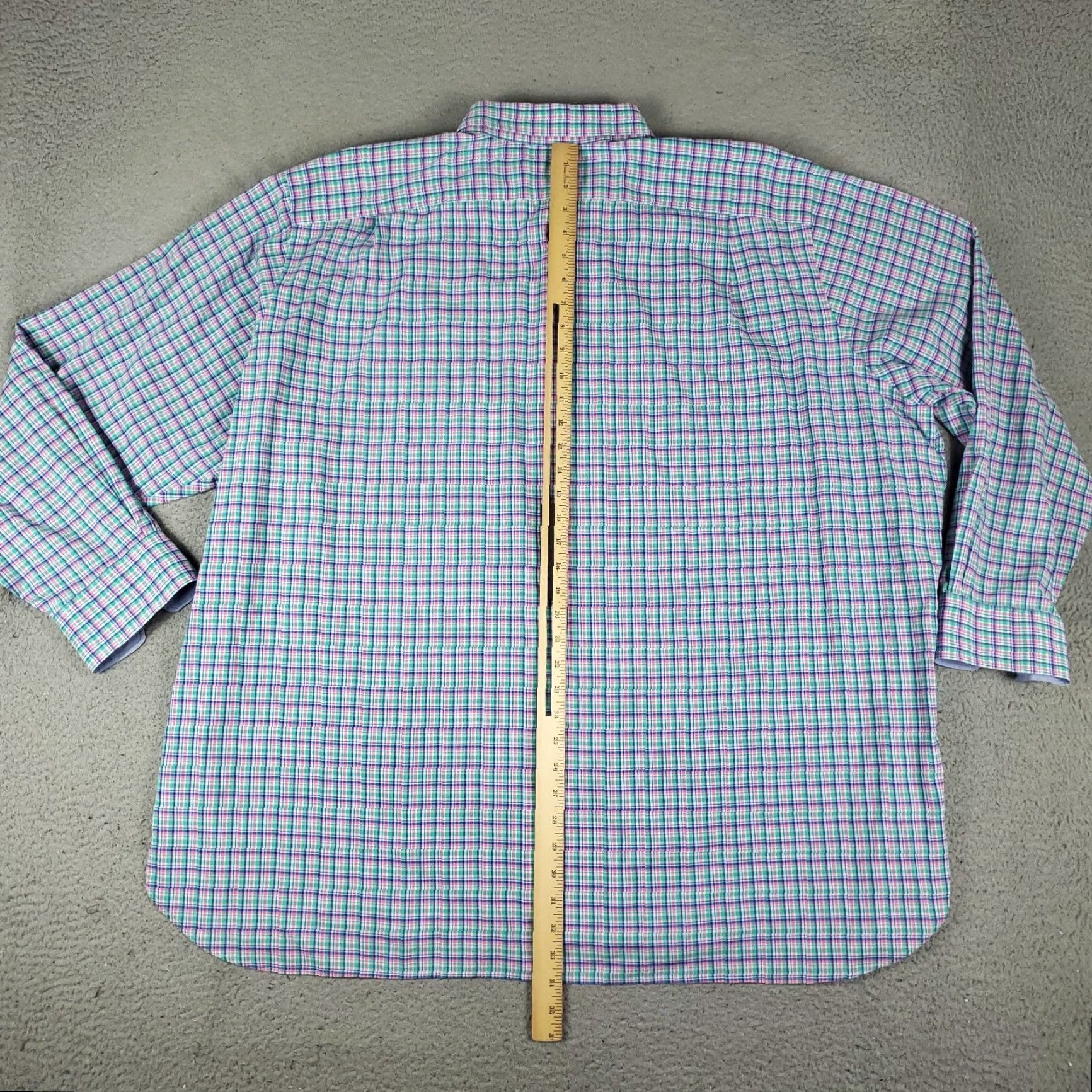 Ralph Lauren Ralph Lauren Shirt Mens 3XB Blue Pink Plaid Stretch Pony Button Up Long Sleeve Button-Up Size US XXL / EU 58 / 5 - 4 Thumbnail