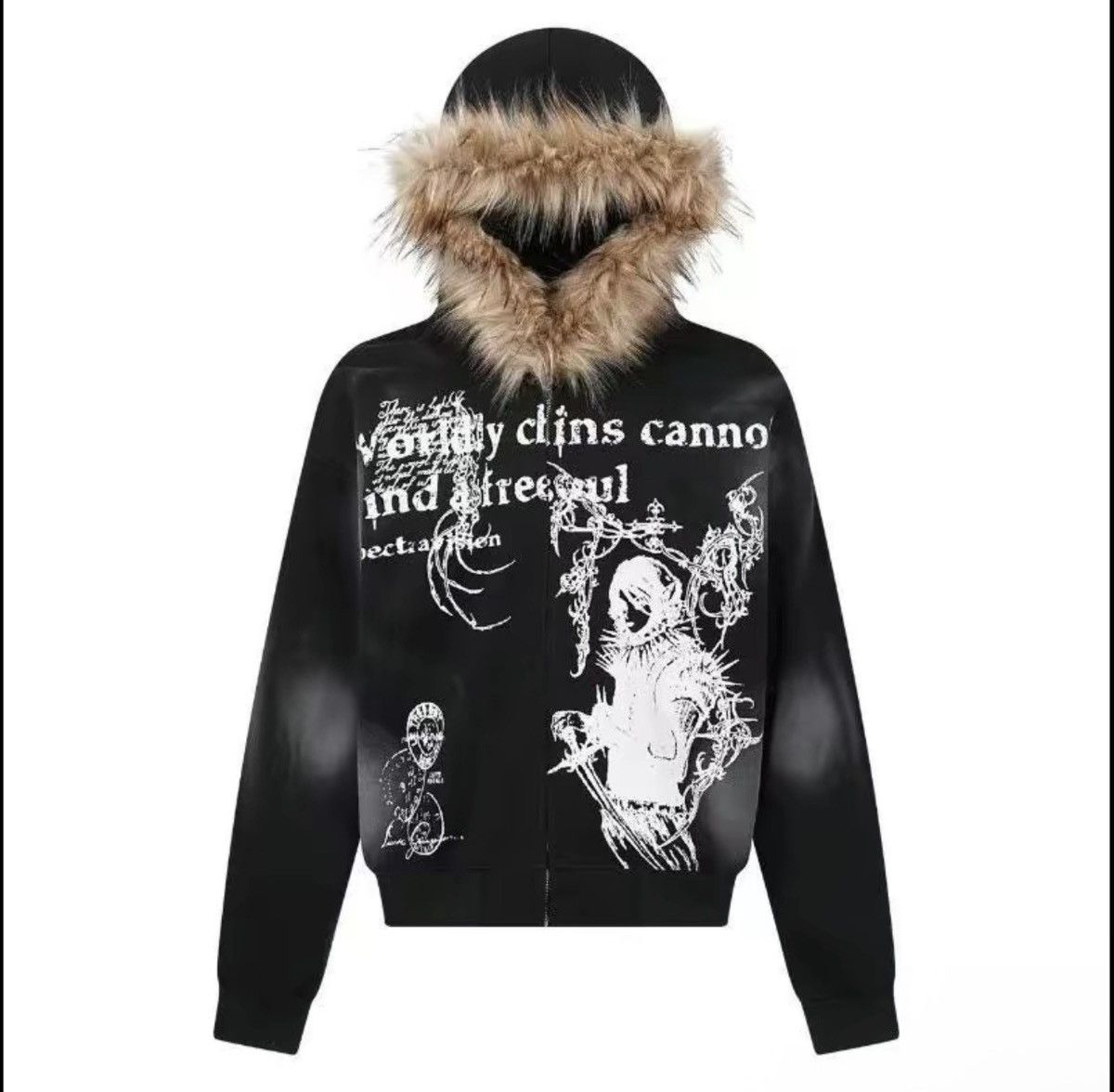 Japanese Brand Black y2k japenese brand zip up Size US L / EU 52-54 / 3 - 1 Thumbnail