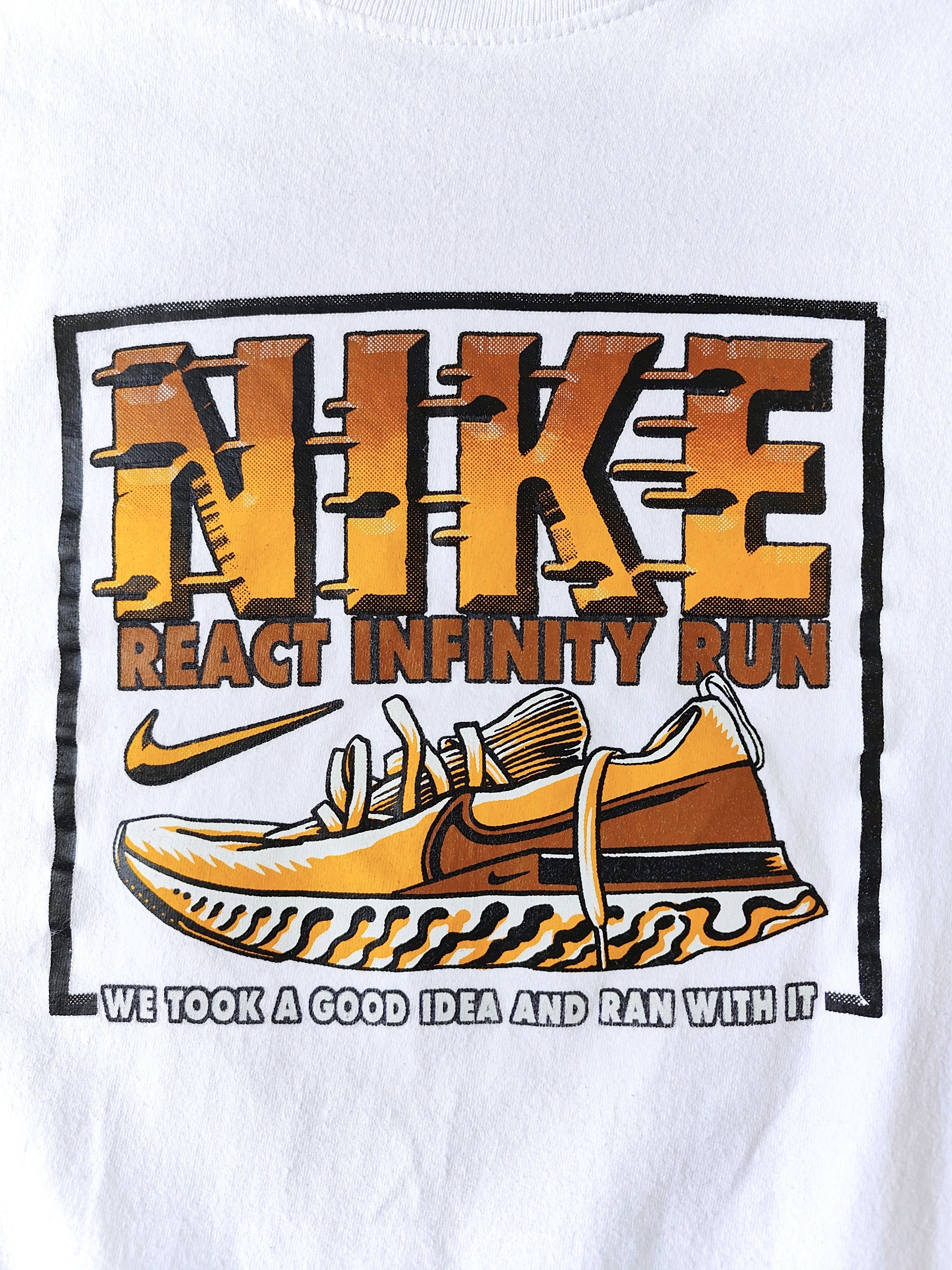 Nike Vintage Nike React T-shirt Custom Nike Unhur 1968 t shirts Size US L / EU 52-54 / 3 - 3 Thumbnail