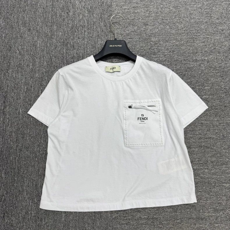 Fendi Fendi Pocket Short Sleeve TShirt Size US L / EU 52-54 / 3 - 2 Thumbnail