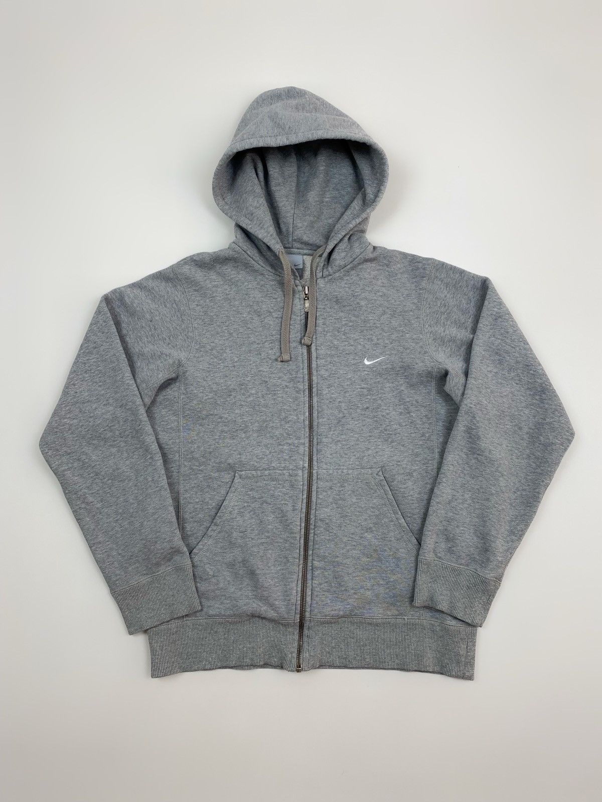 Nike 2000’s Vintage Nike Mini Swoosh Basic Zip Hoodie Size US S / EU 44-46 / 1 - 1 Thumbnail