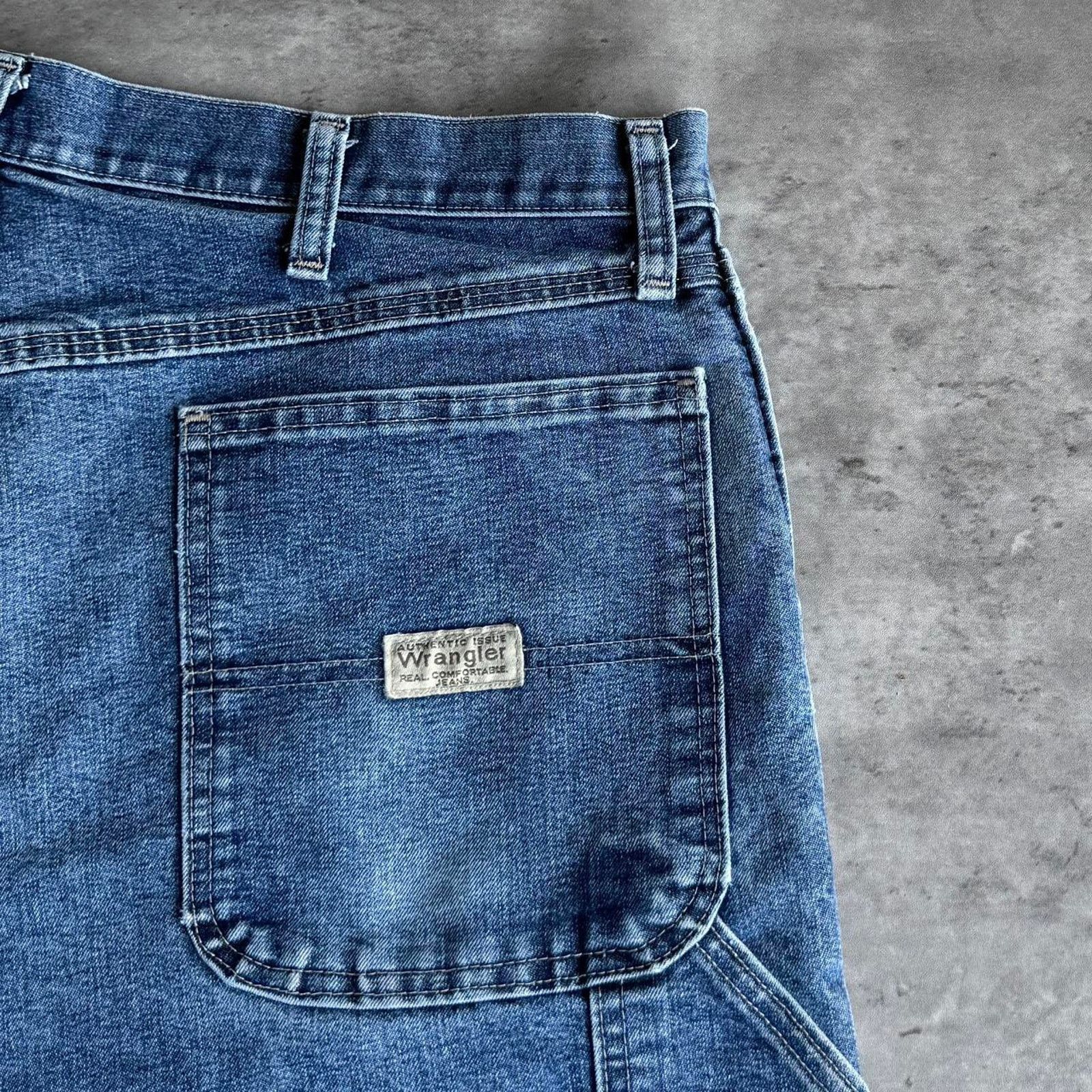 Carhartt × Vintage × Wrangler Vintage Y2K Carhartt Style Baggy Carpenter Skater Tech Jeans Size US 36 / EU 52 - 3 Thumbnail