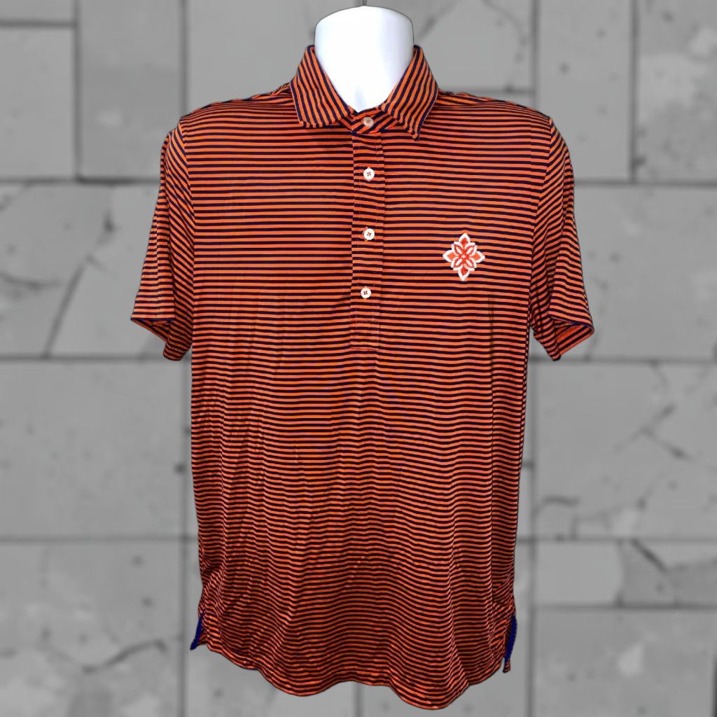 Ralph Lauren Ralph Lauren RLX Mens Orange/Blue Golf Polo Shirt Size L Size US L / EU 52-54 / 3 - 1 Thumbnail