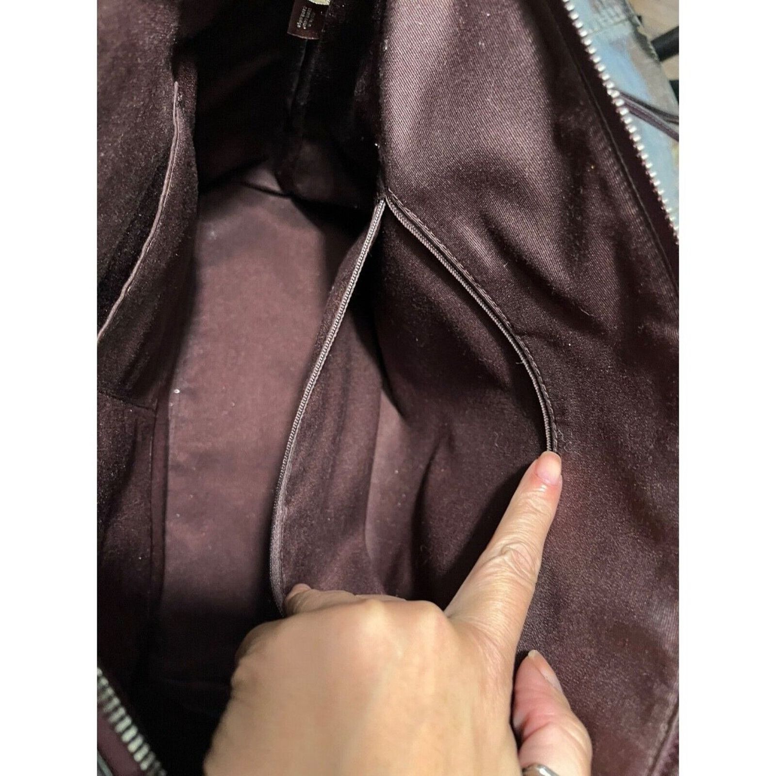 Coach 100% Coach Gallery Tote with Wristlet in Boysenberry F79608 Size ONE SIZE - 7 Thumbnail