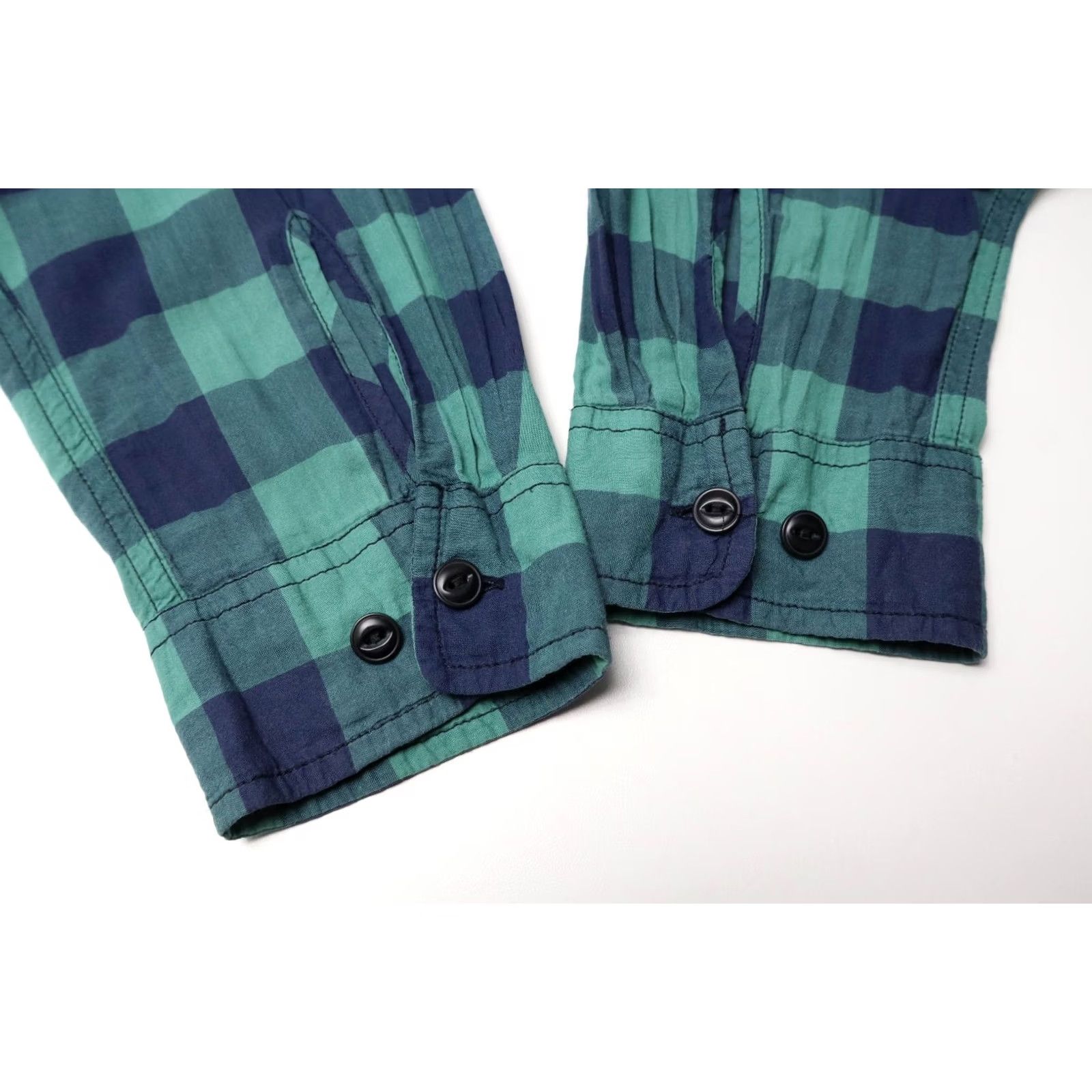 Vintage DENIM & SUPPLY RALPH LAUREN Shirt Men's LARGE Blue Check Patched Pockets Shirt Size US L / EU 52-54 / 3 - 6 Thumbnail