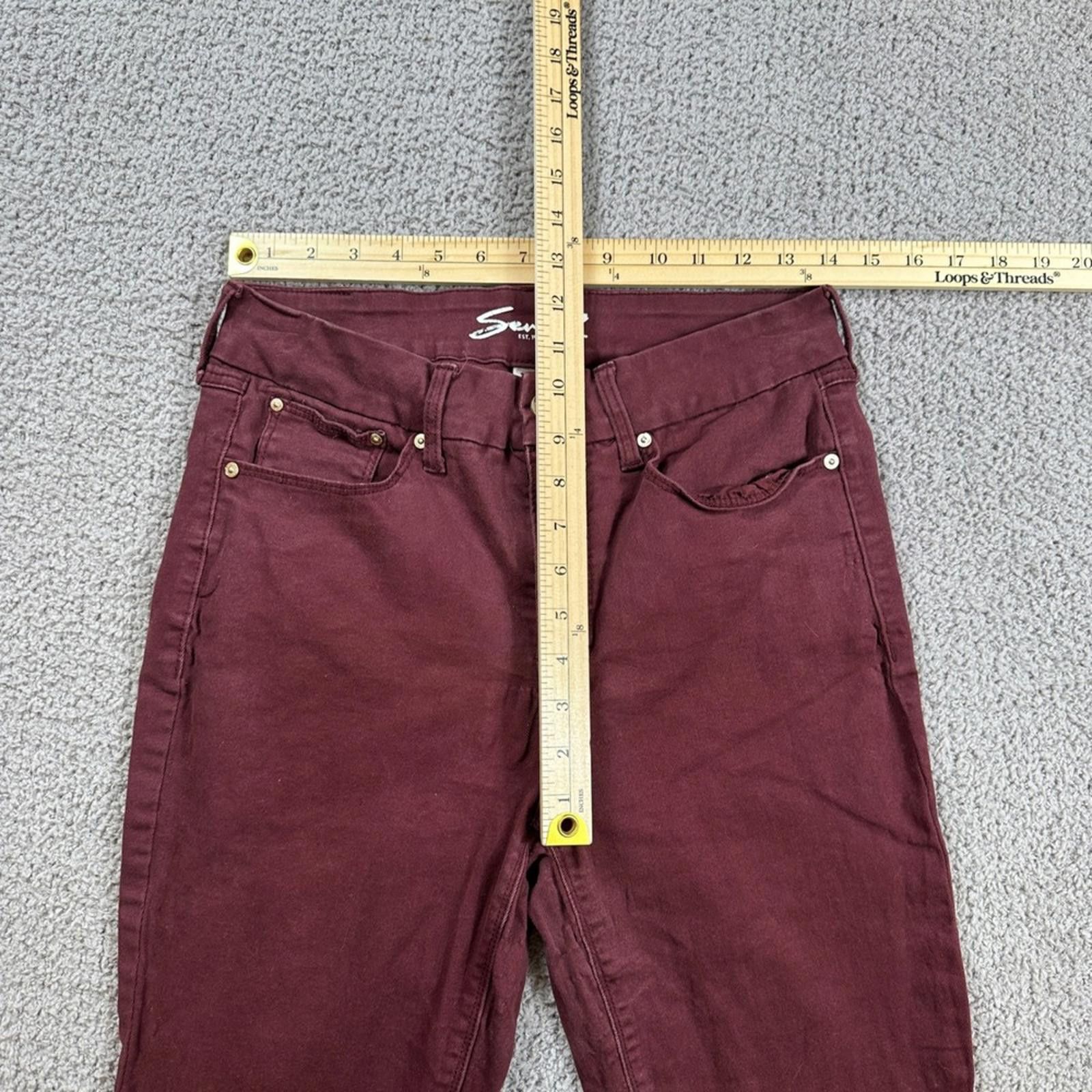 7 For All Mankind Seven 7 For All Mankind Women Skinny Jeans Womens 10 Denim Size 32" / US 10 / IT 46 - 3 Thumbnail