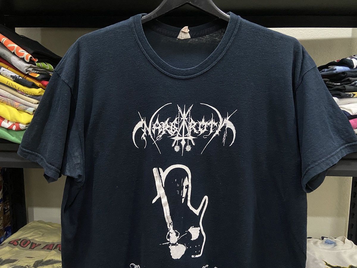 Band Tees × Vintage Vintage 90s 00s Nargaroth Black Metal Band TOUR T-SHIRT Size US XL / EU 56 / 4 - 3 Thumbnail