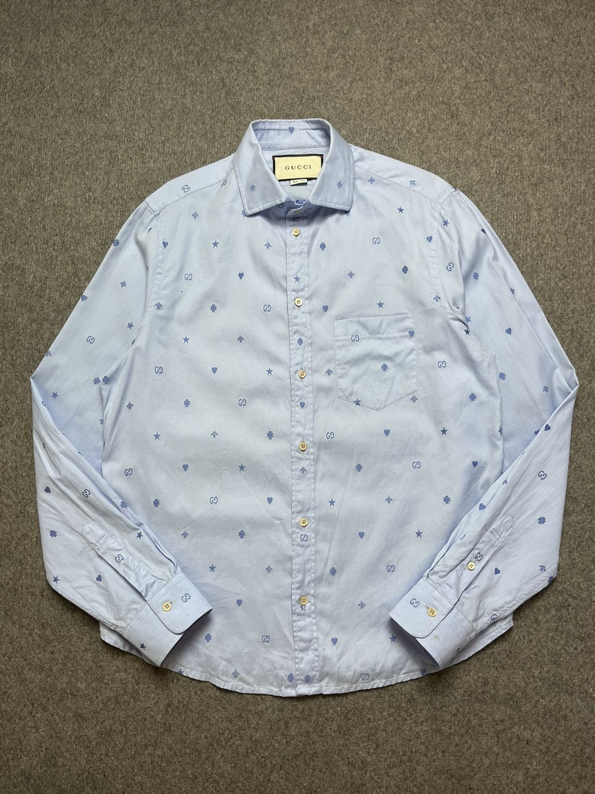 Gucci Gucci symbols shirt Size US S / EU 44-46 / 1 - 3 Thumbnail