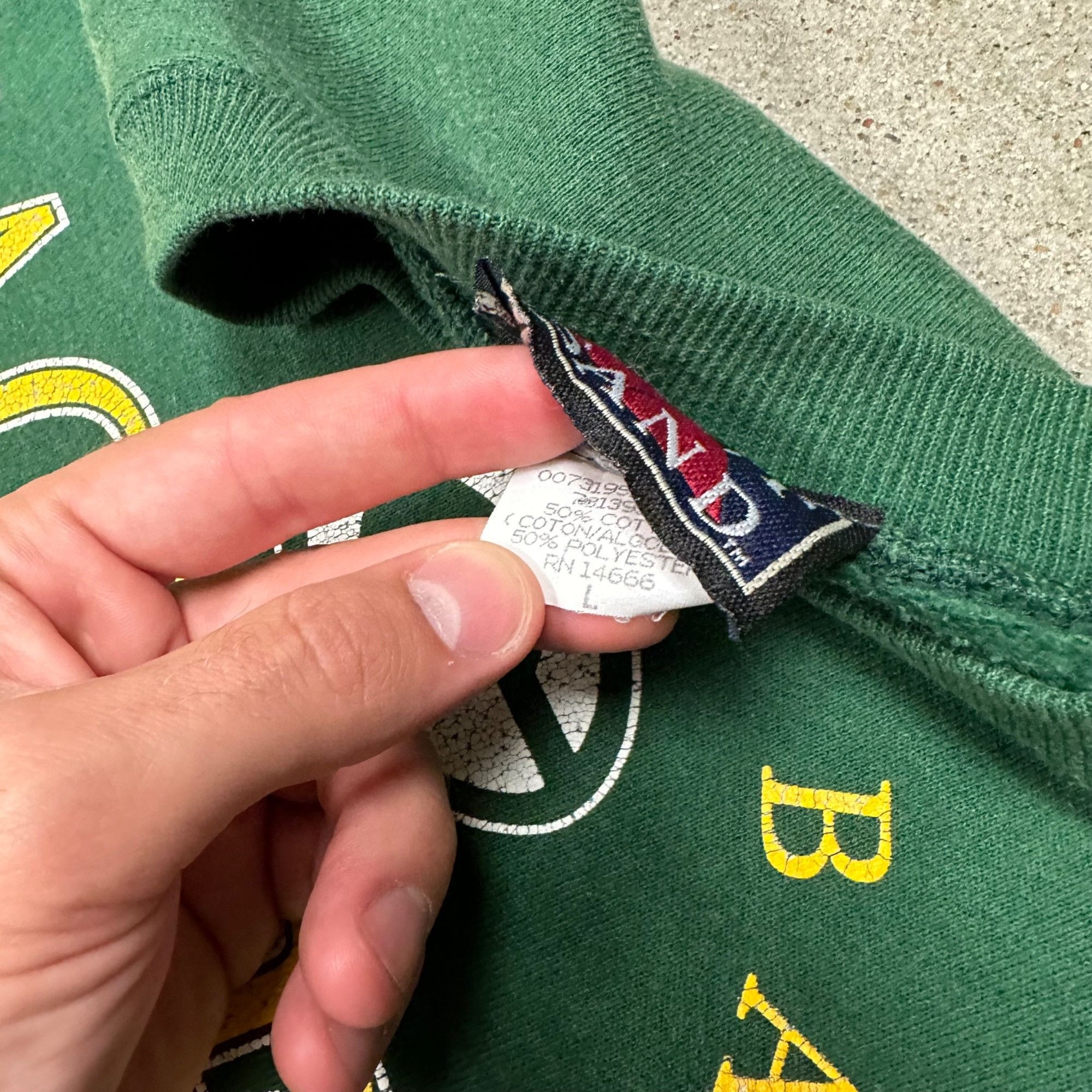NFL × Vintage Vintage 90s NFL Green Bay Packers Sweatshirt Size US L / EU 52-54 / 3 - 2 Thumbnail
