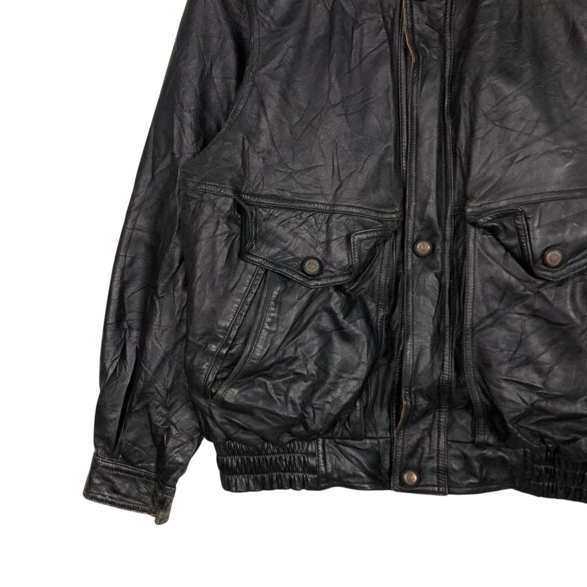 Aero Leathers 🔥VINTAGE BIKER LEATHER JACKET FREEDOM MINK COLLAR Size US L / EU 52-54 / 3 - 6 Thumbnail