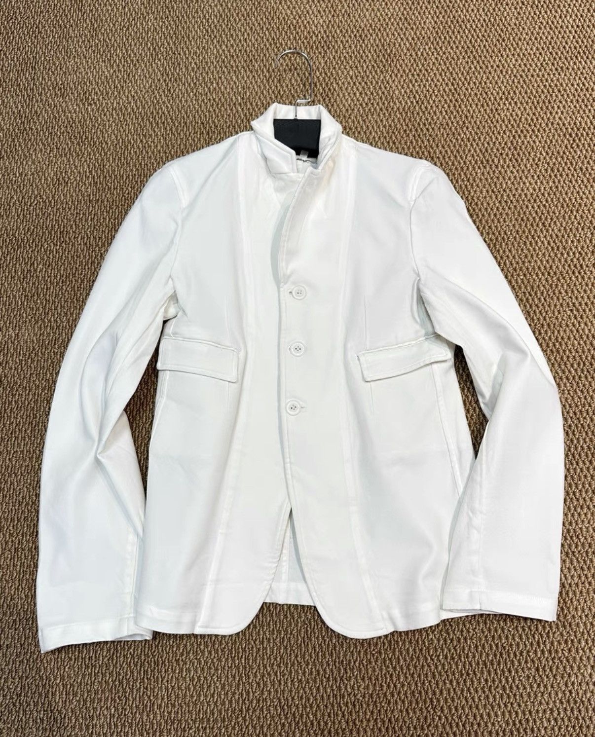 Comme des Garcons Comme des Garçons White Boiled Wool Blazer Jacket K23 Size M / US 6-8 / IT 42-44 - 7 Thumbnail